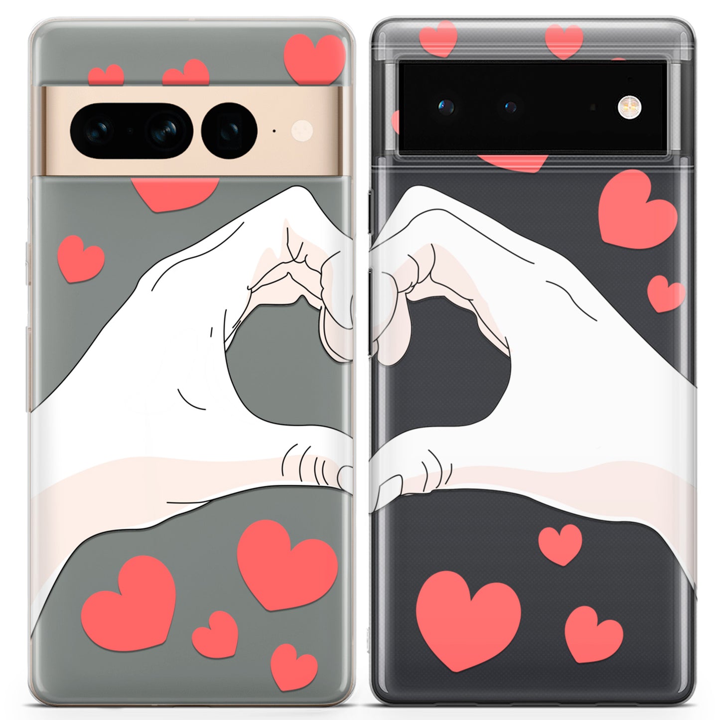 Cavka iPhone Couple Cases Heart Hands