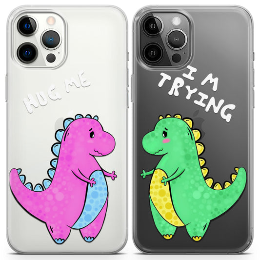 Cavka iPhone Couple Cases Adorable Dinos