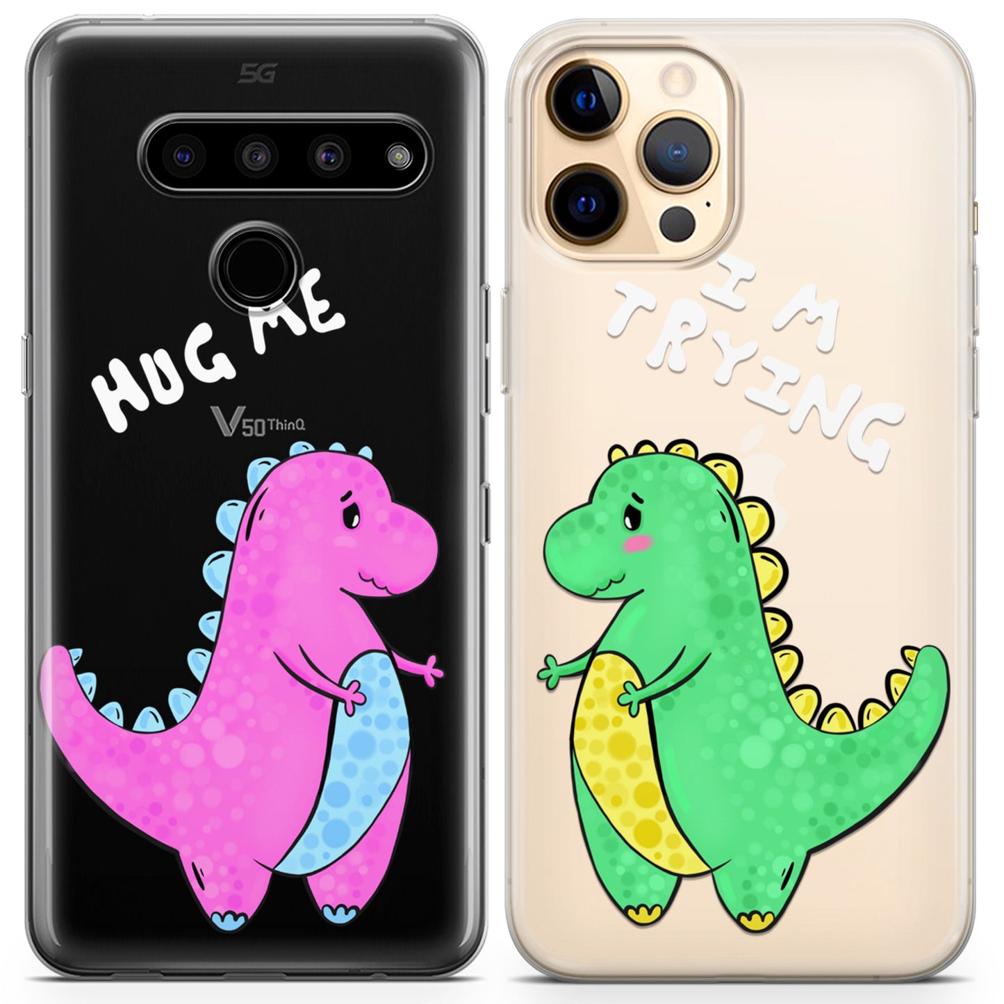 Cavka iPhone Couple Cases Adorable Dinos