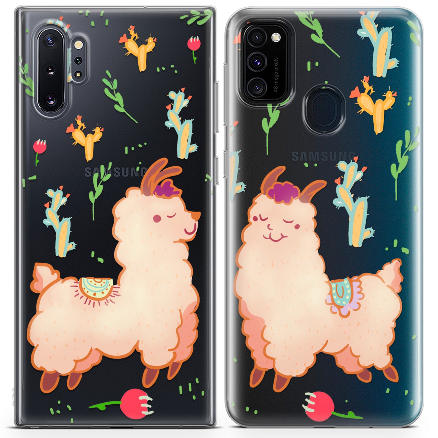 Cavka iPhone Couple Cases Pretty Llamas