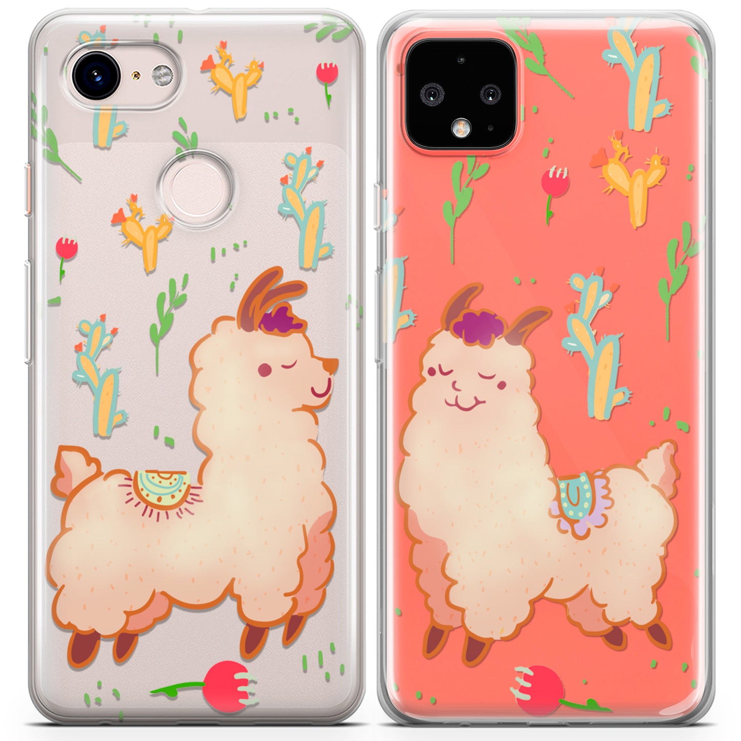 Cavka iPhone Couple Cases Pretty Llamas