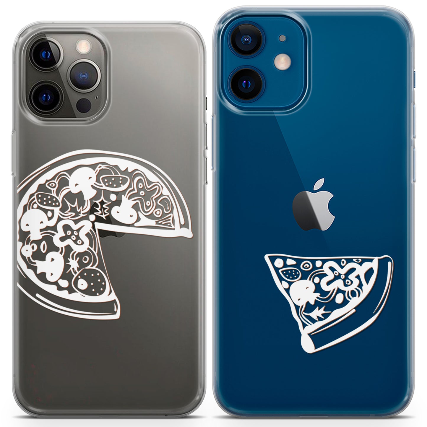 Cavka iPhone Couple Cases Pizza Drawing