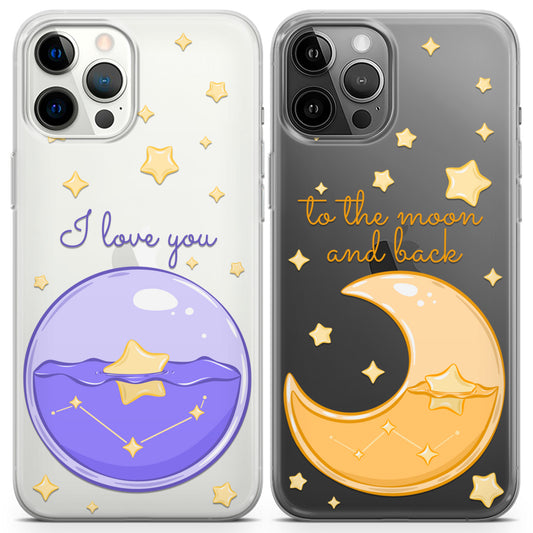 Cavka iPhone Couple Cases Moon Love