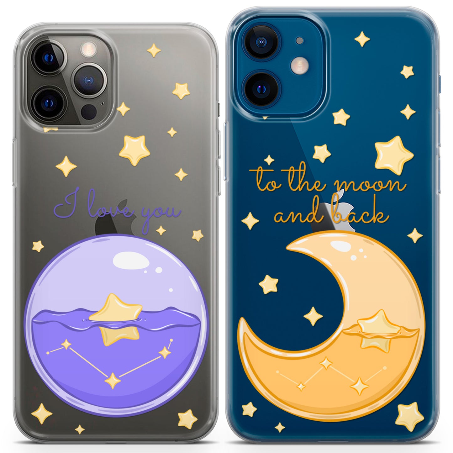 Cavka iPhone Couple Cases Moon Love