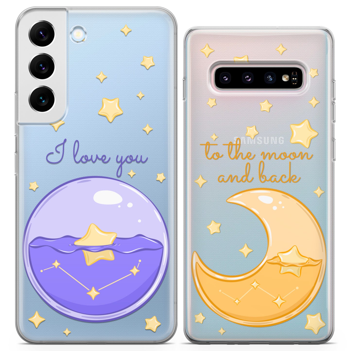 Cavka iPhone Couple Cases Moon Love