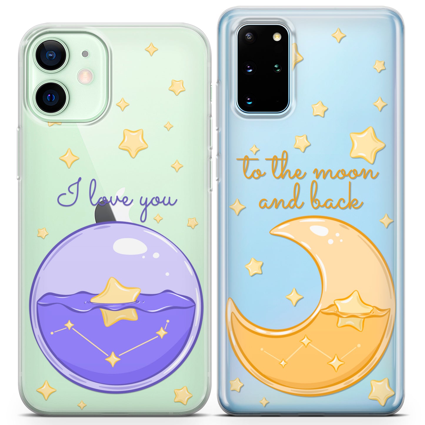 Cavka iPhone Couple Cases Moon Love