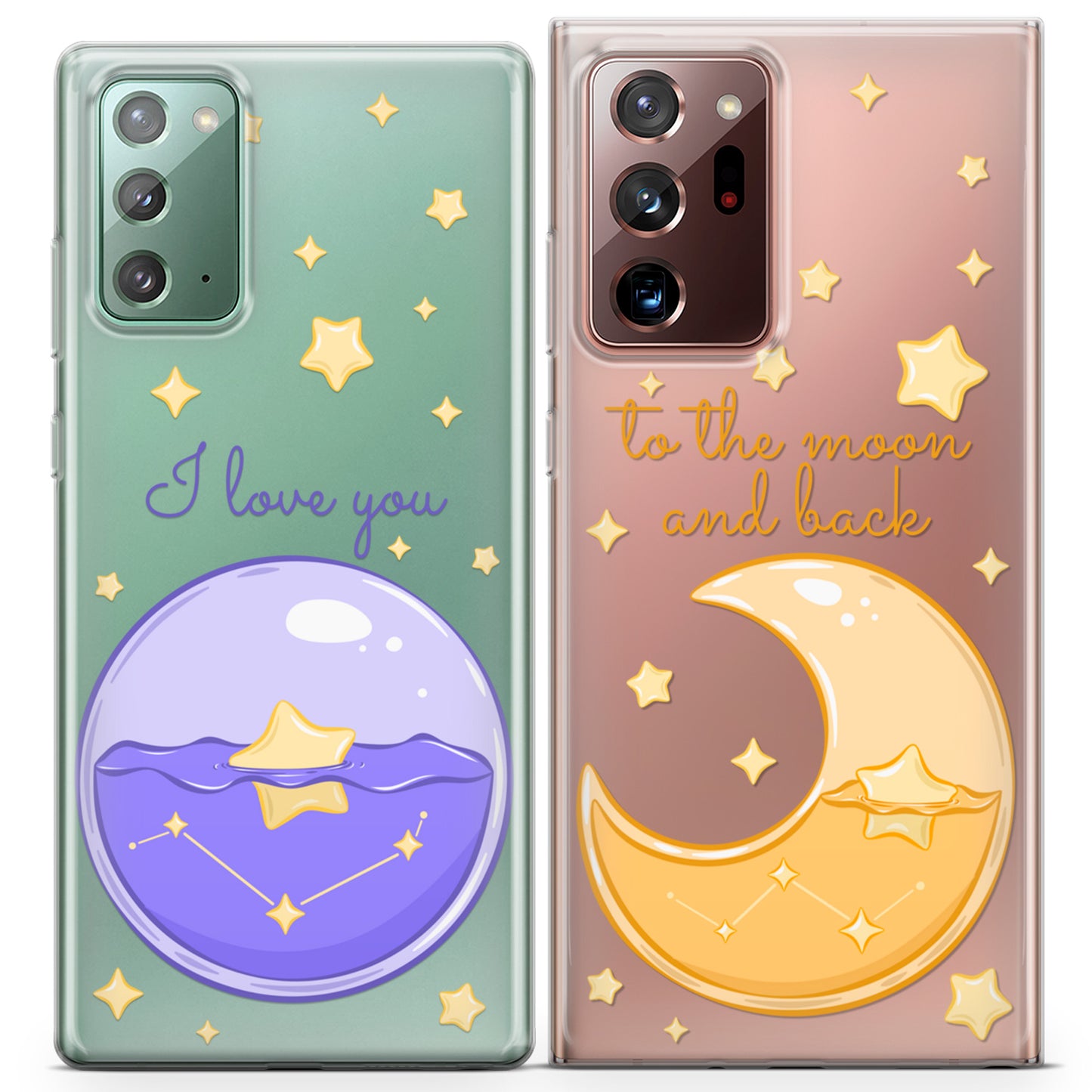 Cavka iPhone Couple Cases Moon Love