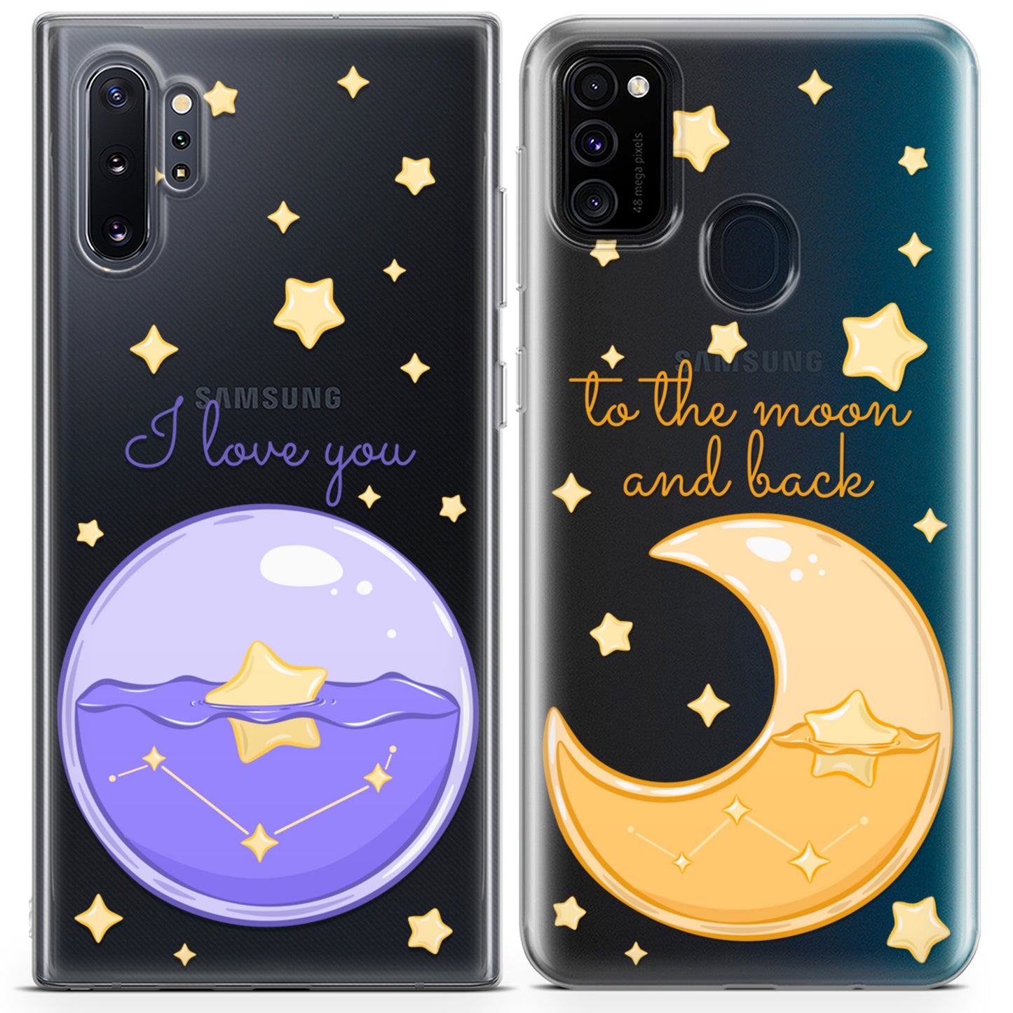 Cavka iPhone Couple Cases Moon Love