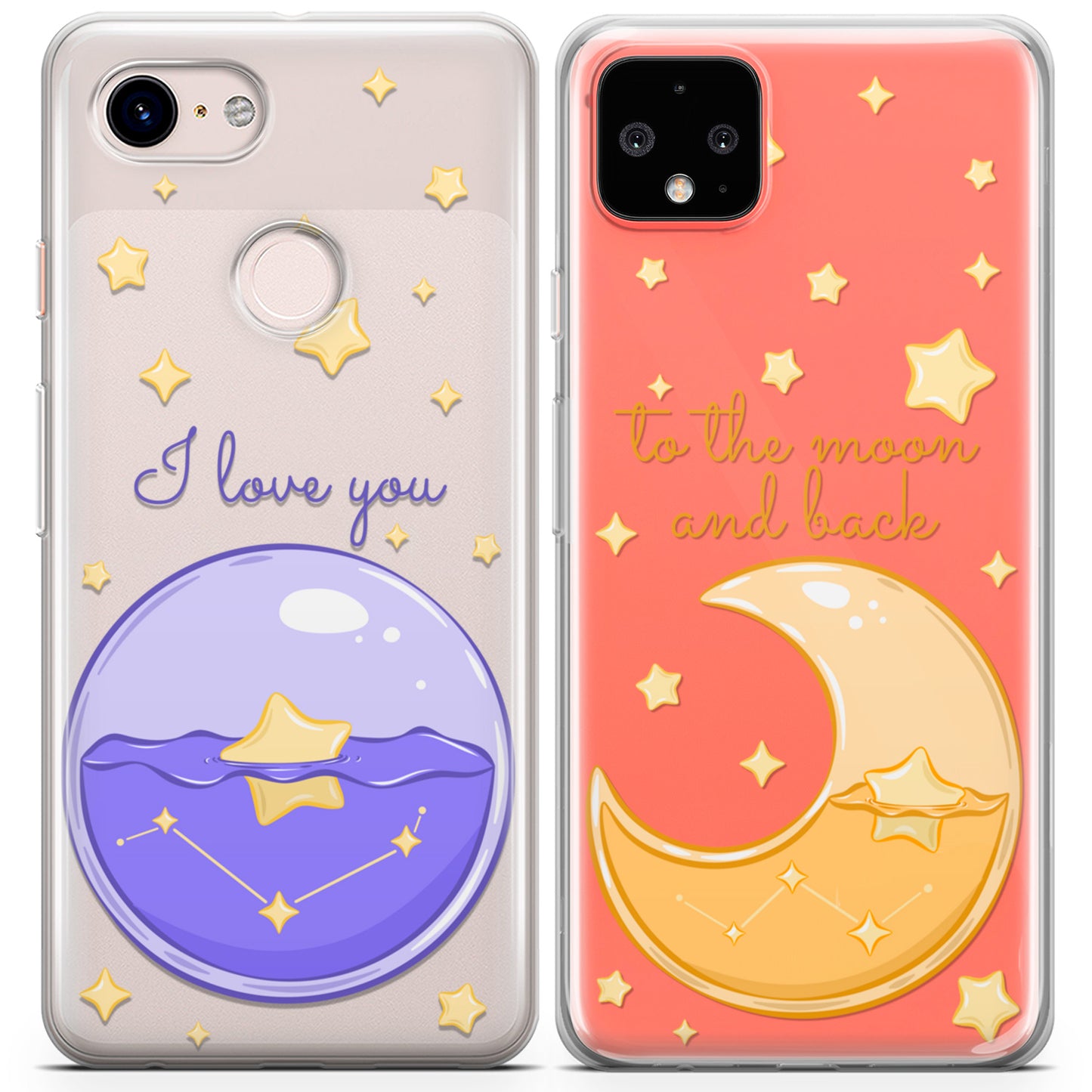 Cavka iPhone Couple Cases Moon Love