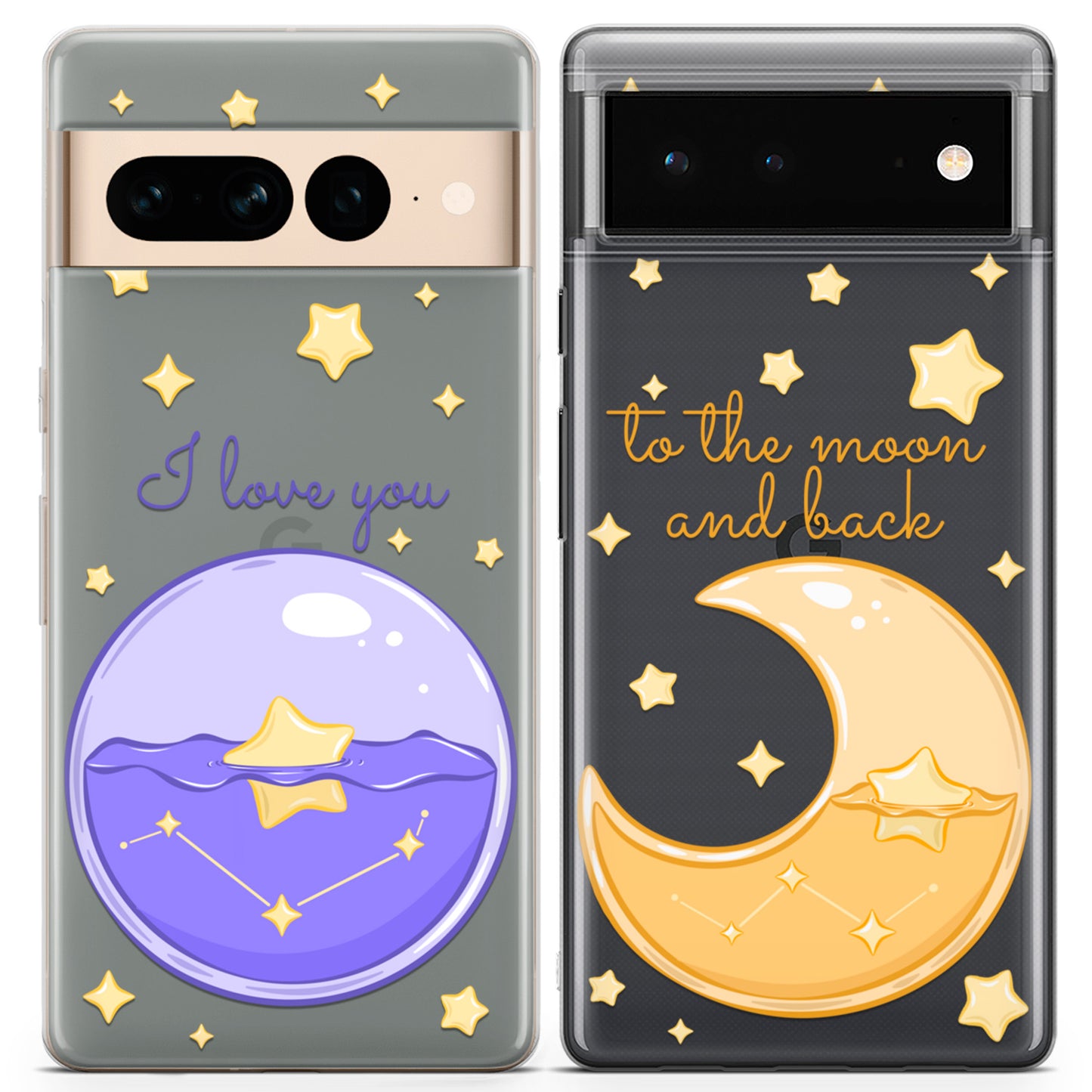 Cavka iPhone Couple Cases Moon Love