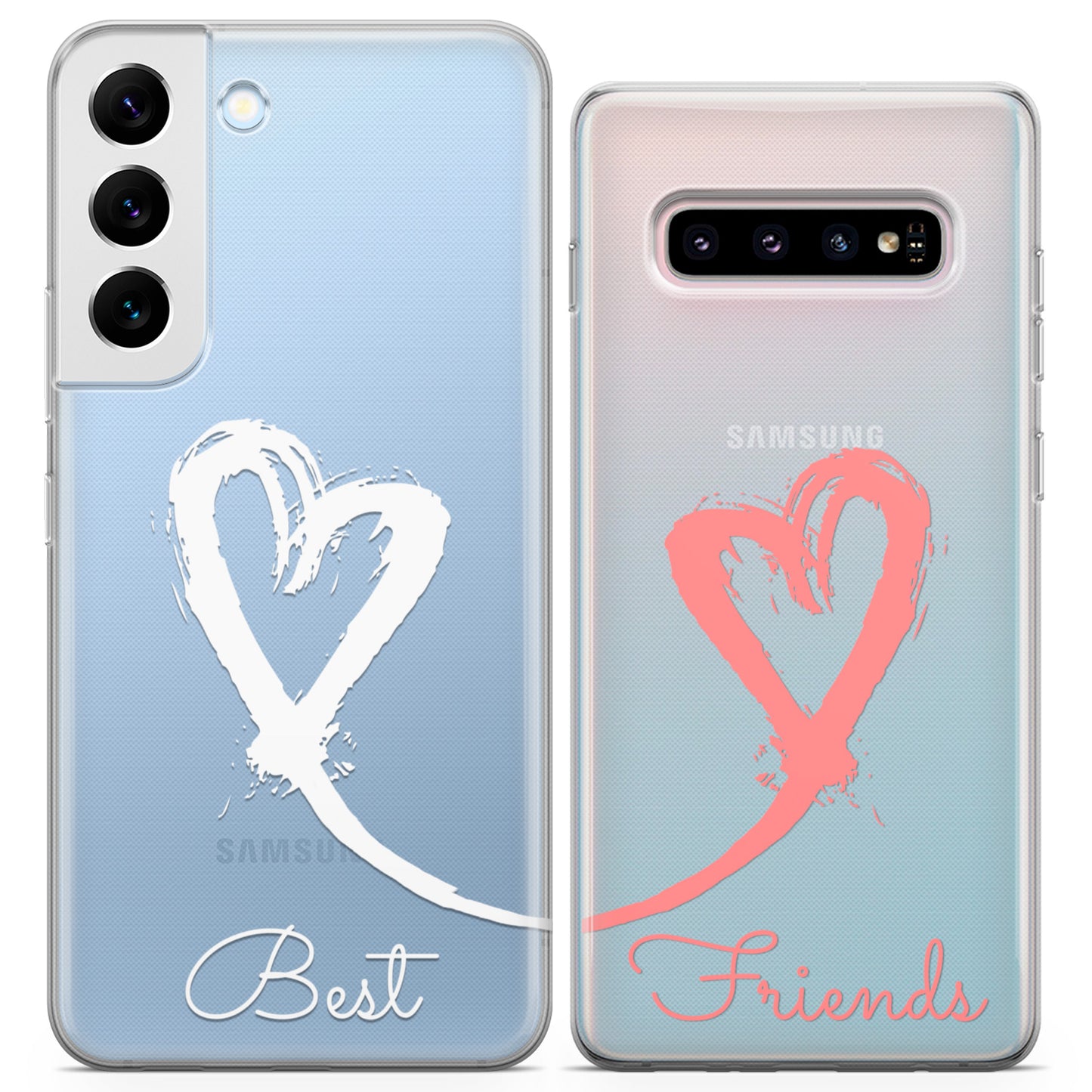 Cavka iPhone Couple Cases Painted Hearts