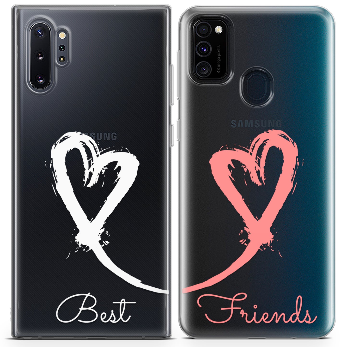 Cavka iPhone Couple Cases Painted Hearts