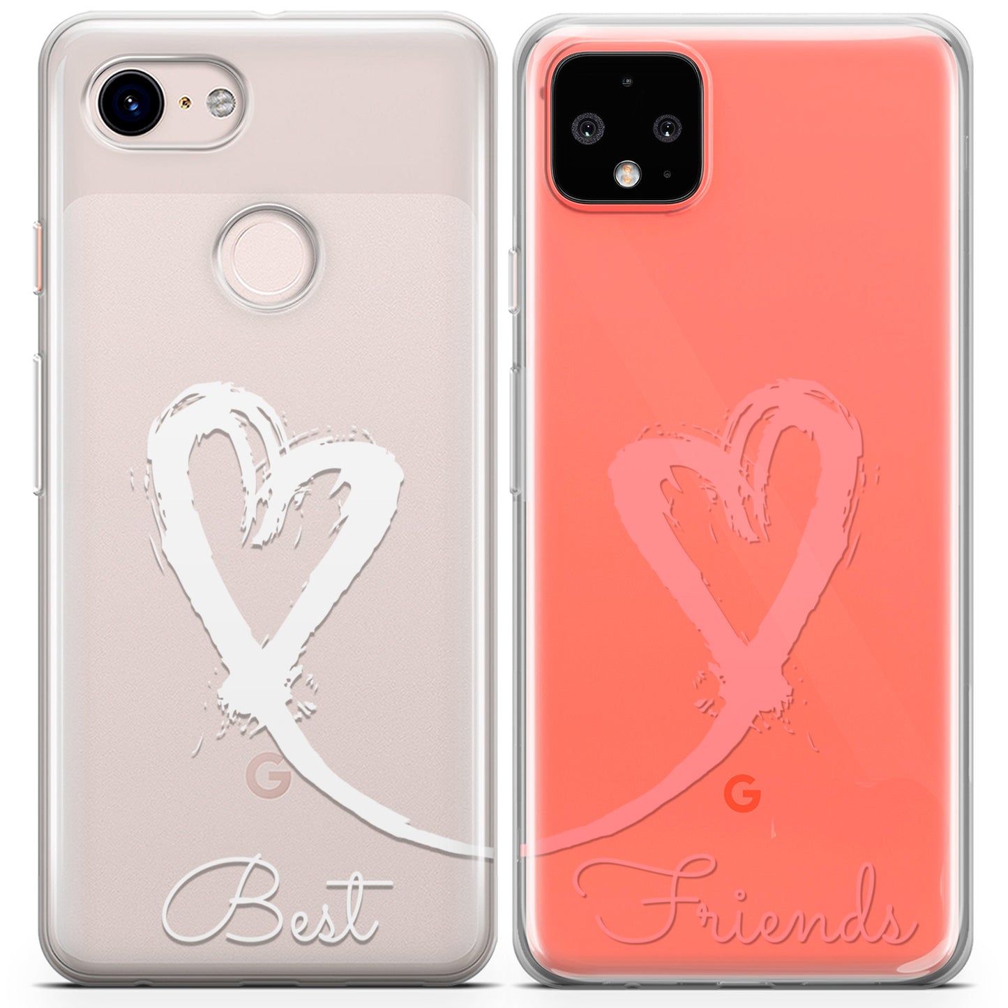 Cavka iPhone Couple Cases Painted Hearts