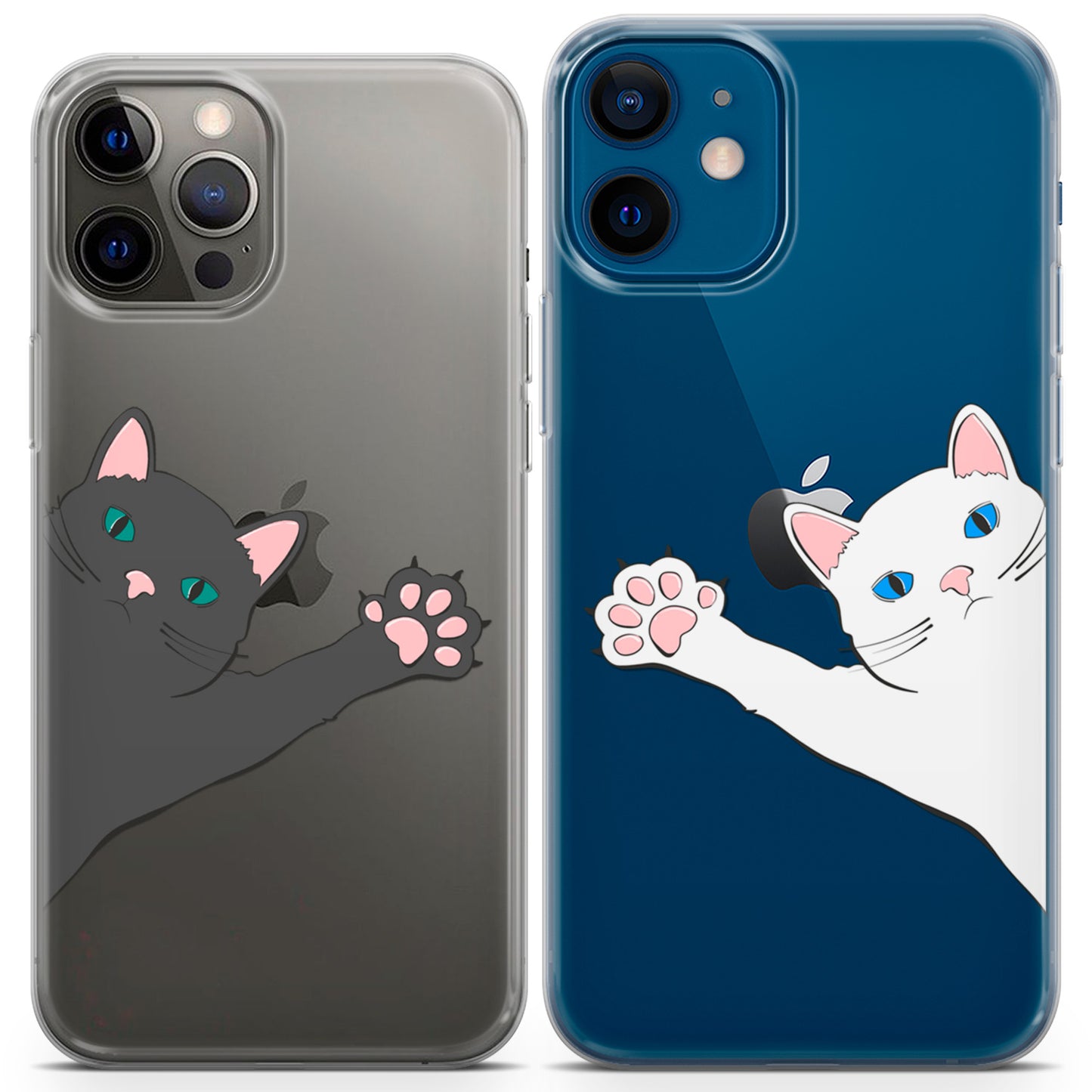 Cavka iPhone Couple Cases Kitty Paws