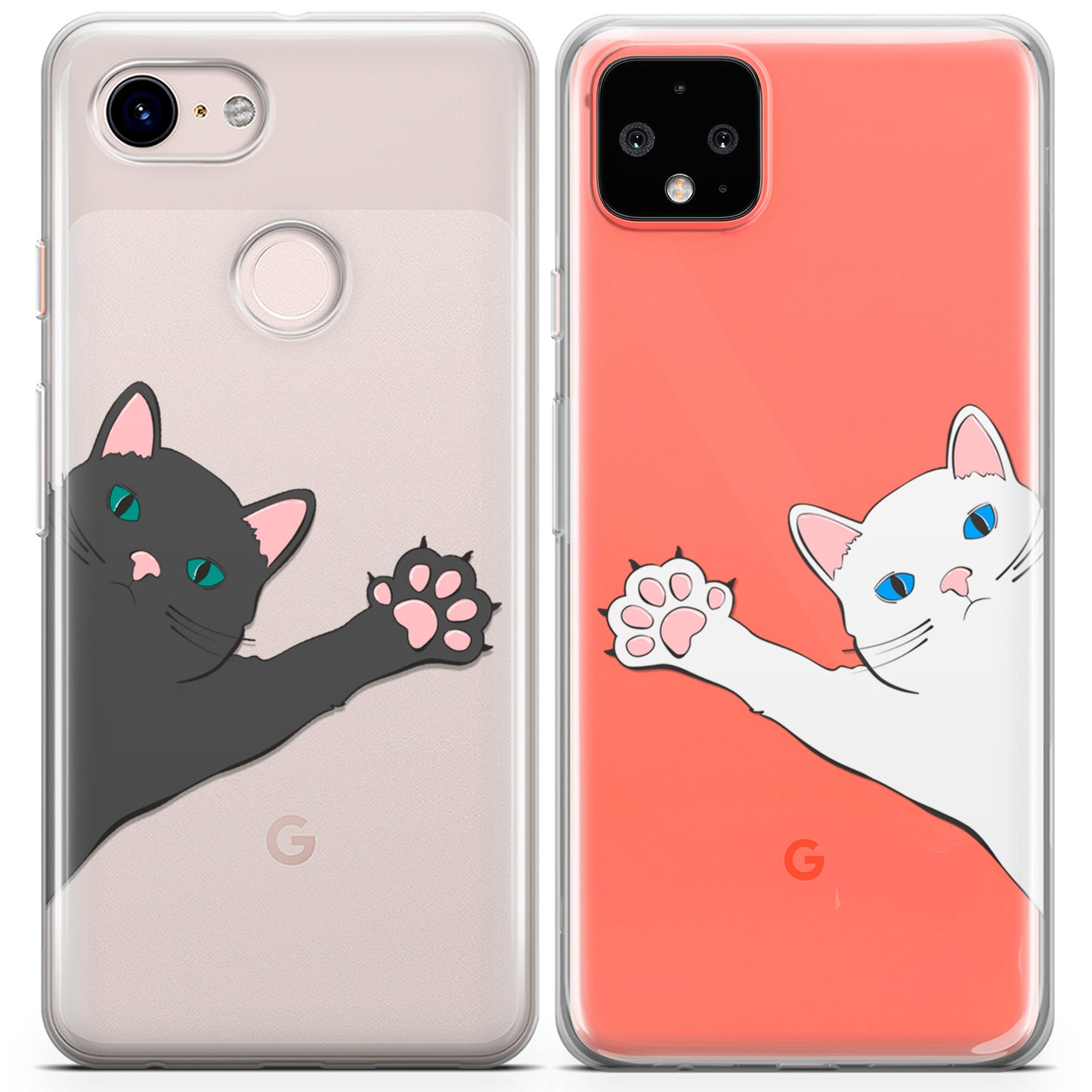 Cavka iPhone Couple Cases Kitty Paws