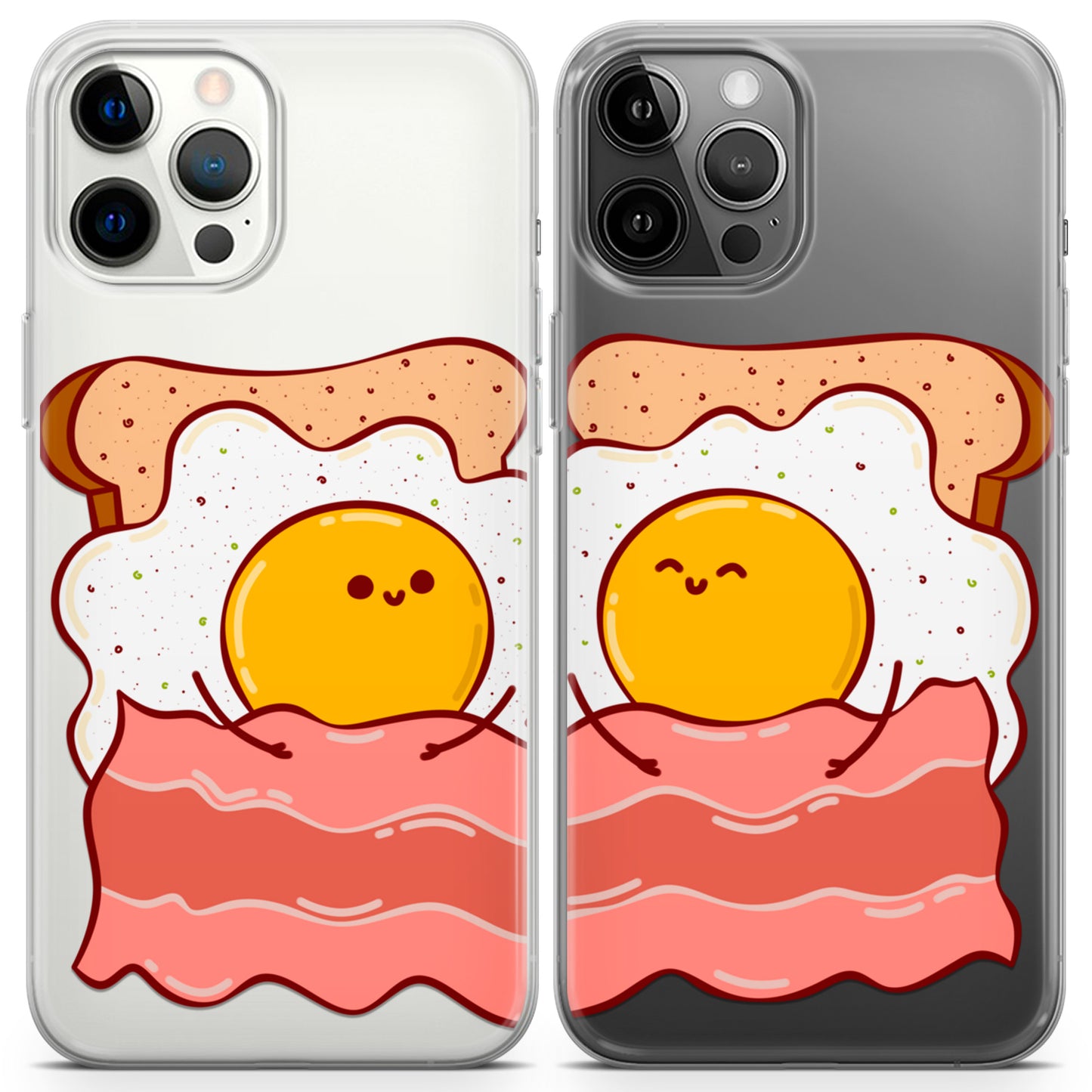 Cavka iPhone Couple Cases Cute Breakfast