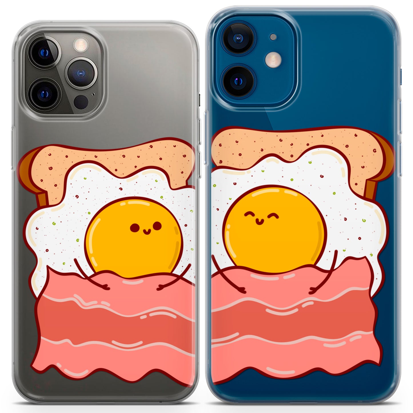 Cavka iPhone Couple Cases Cute Breakfast