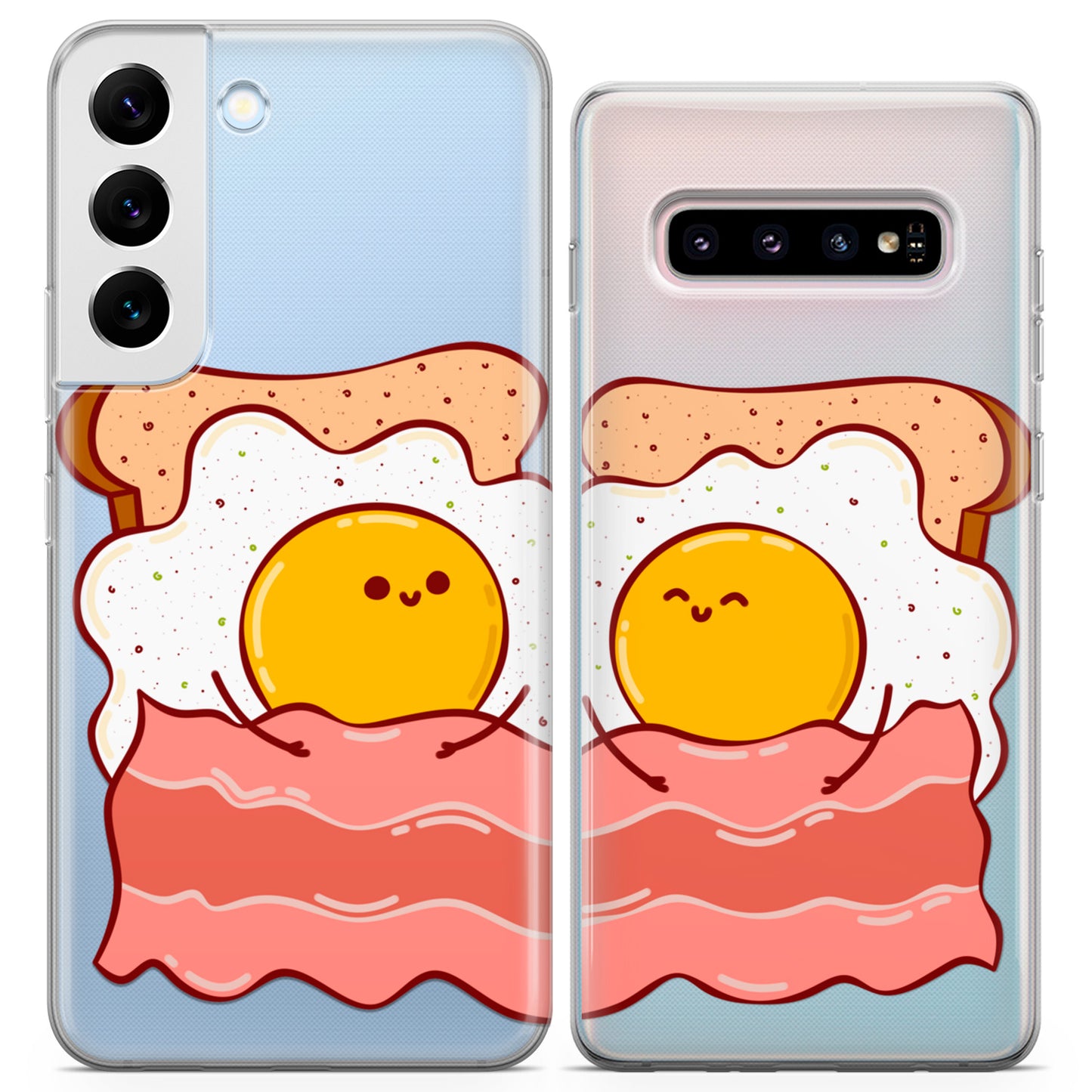 Cavka iPhone Couple Cases Cute Breakfast