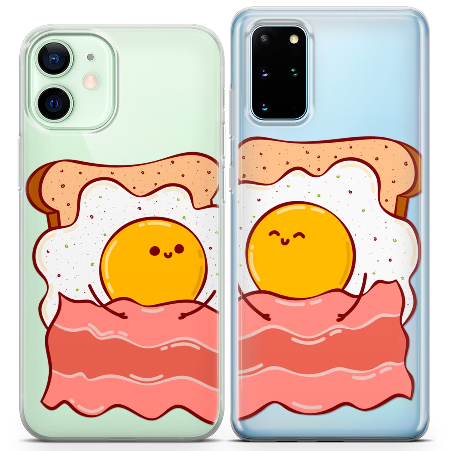 Cavka iPhone Couple Cases Cute Breakfast