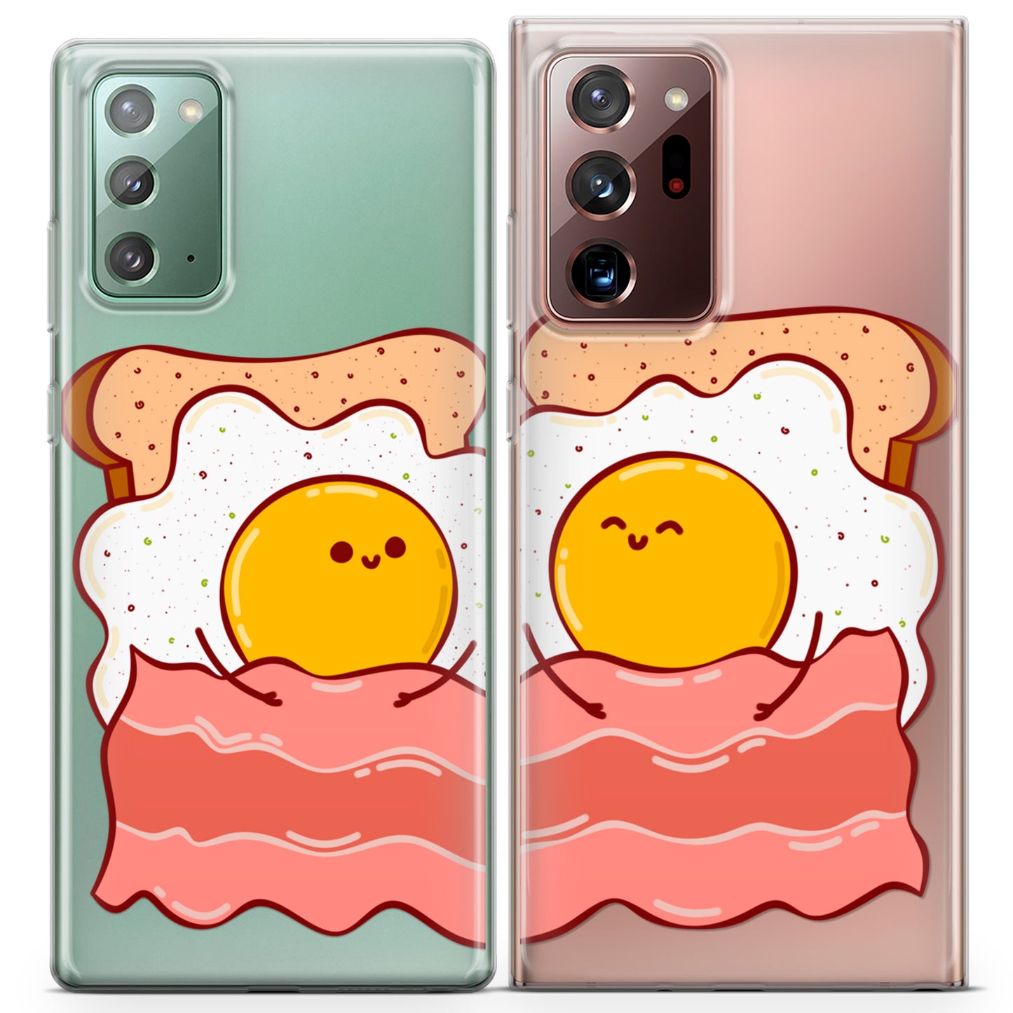 Cavka iPhone Couple Cases Cute Breakfast