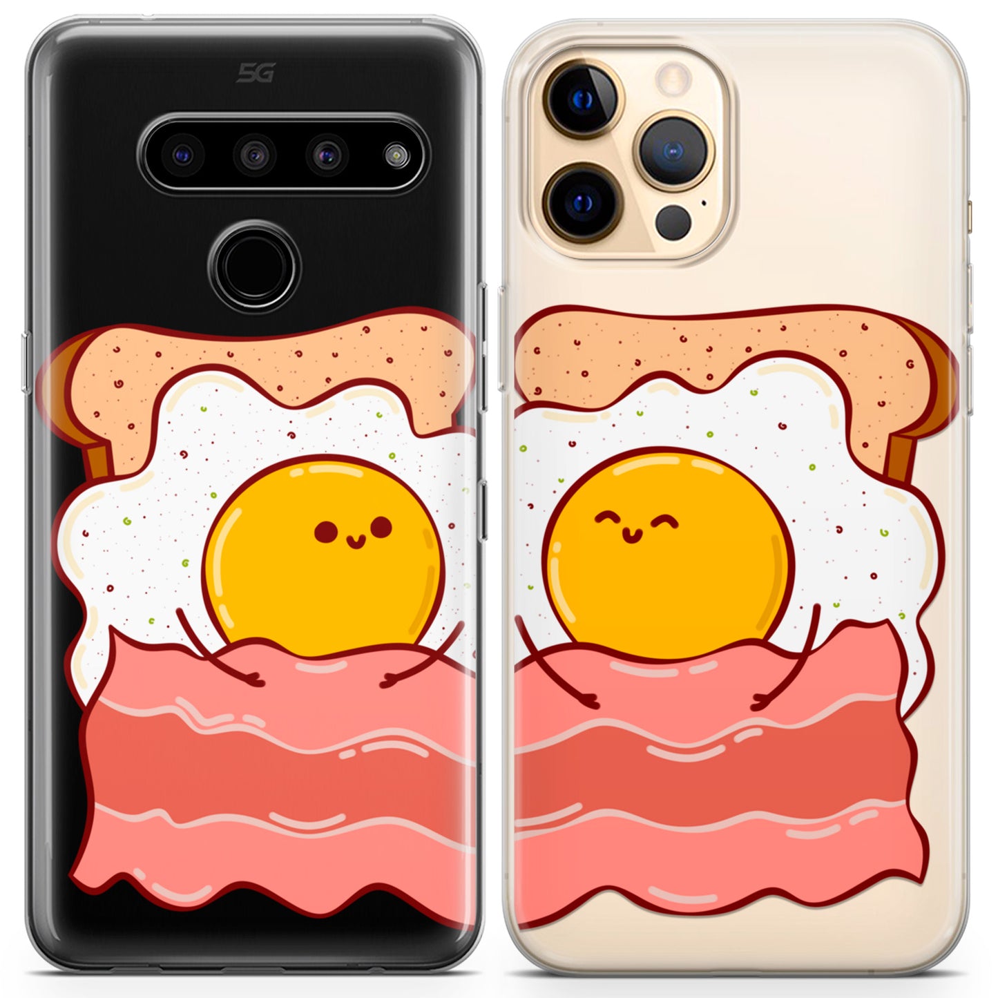 Cavka iPhone Couple Cases Cute Breakfast