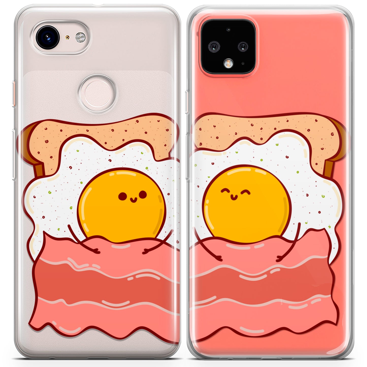 Cavka iPhone Couple Cases Cute Breakfast