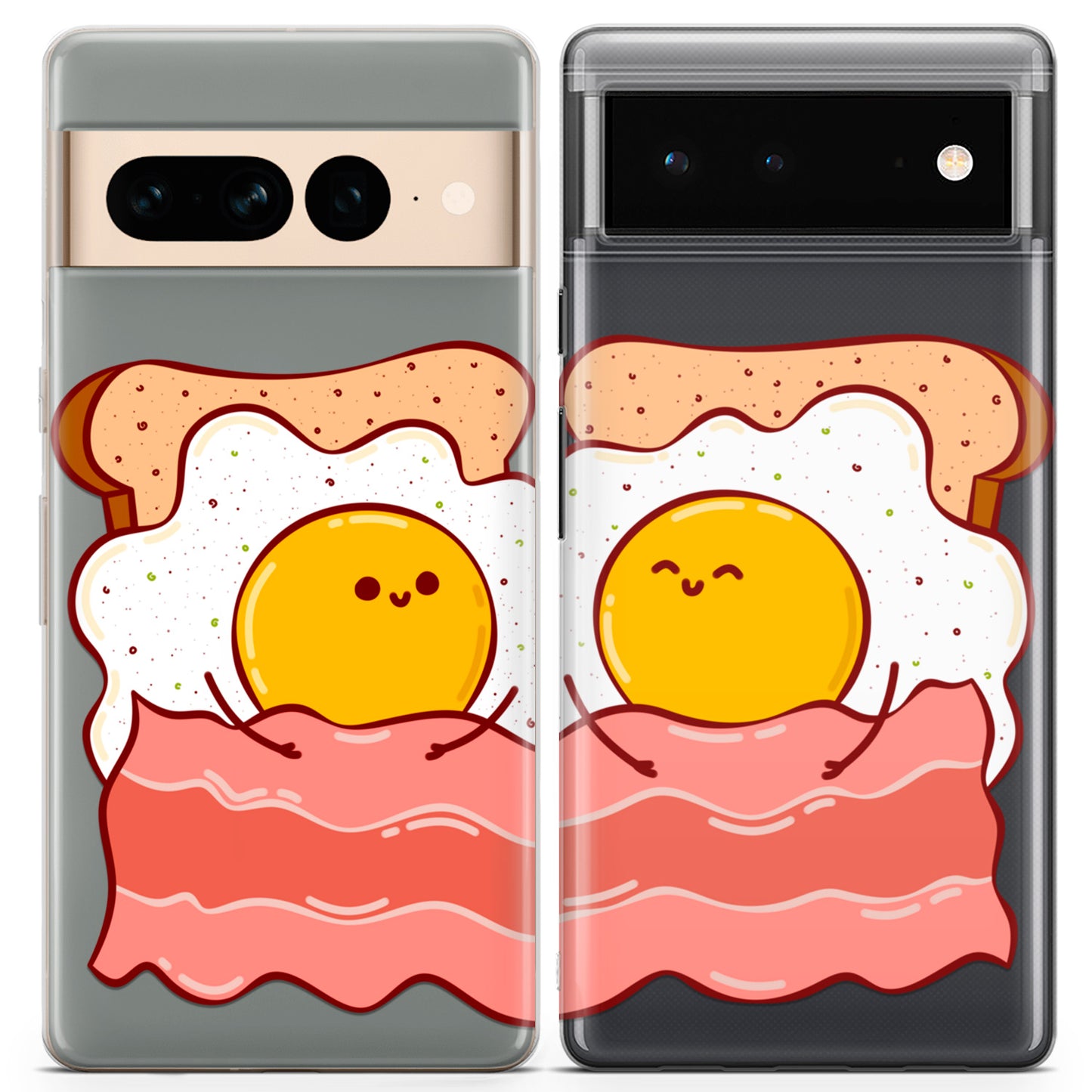 Cavka iPhone Couple Cases Cute Breakfast