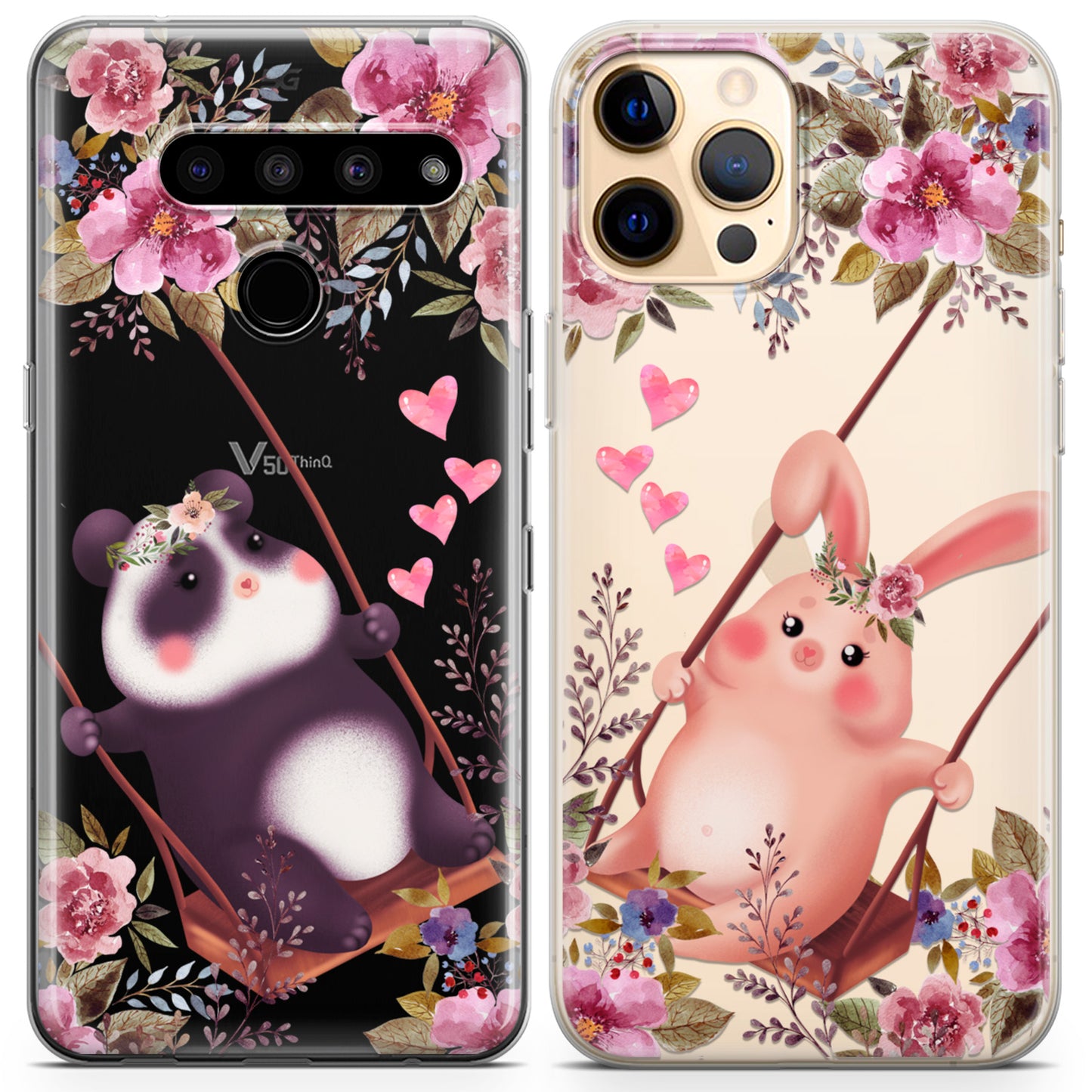 Cavka iPhone Couple Cases Animals Swing