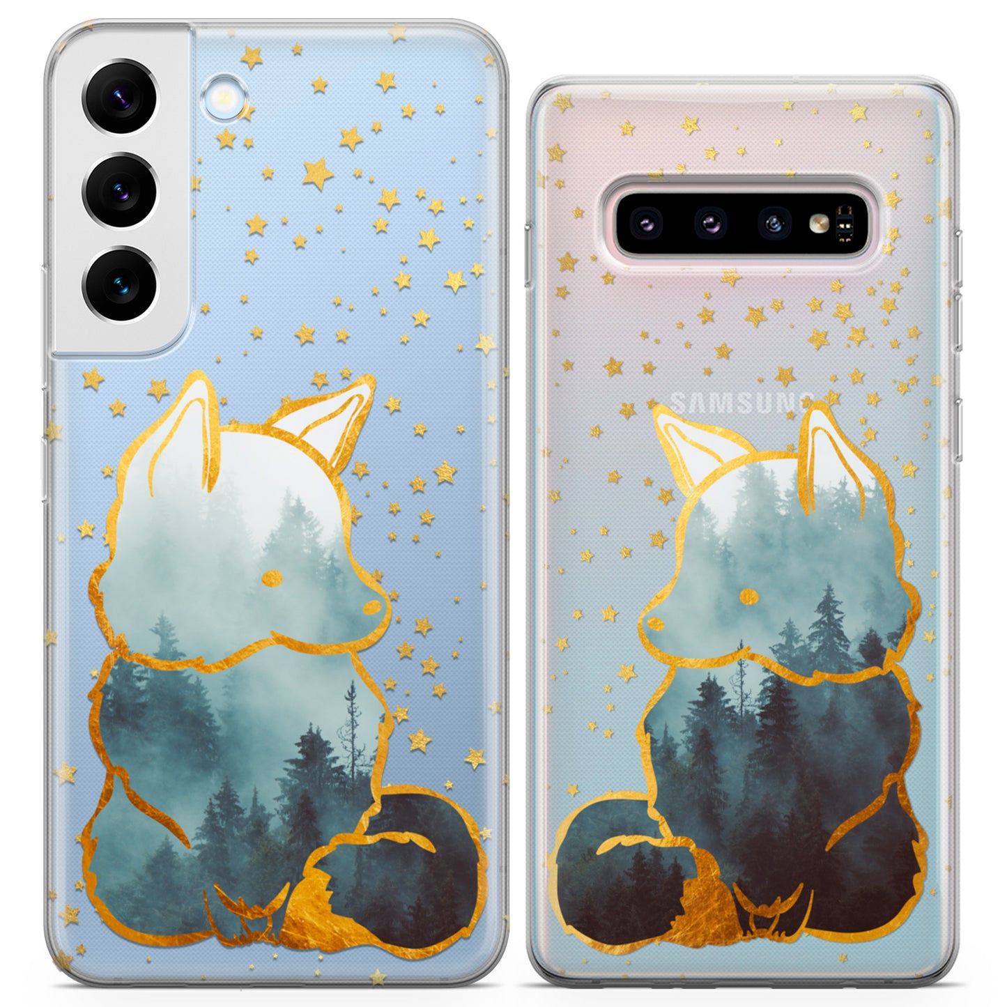 Cavka iPhone Couple Cases Forest Foxes