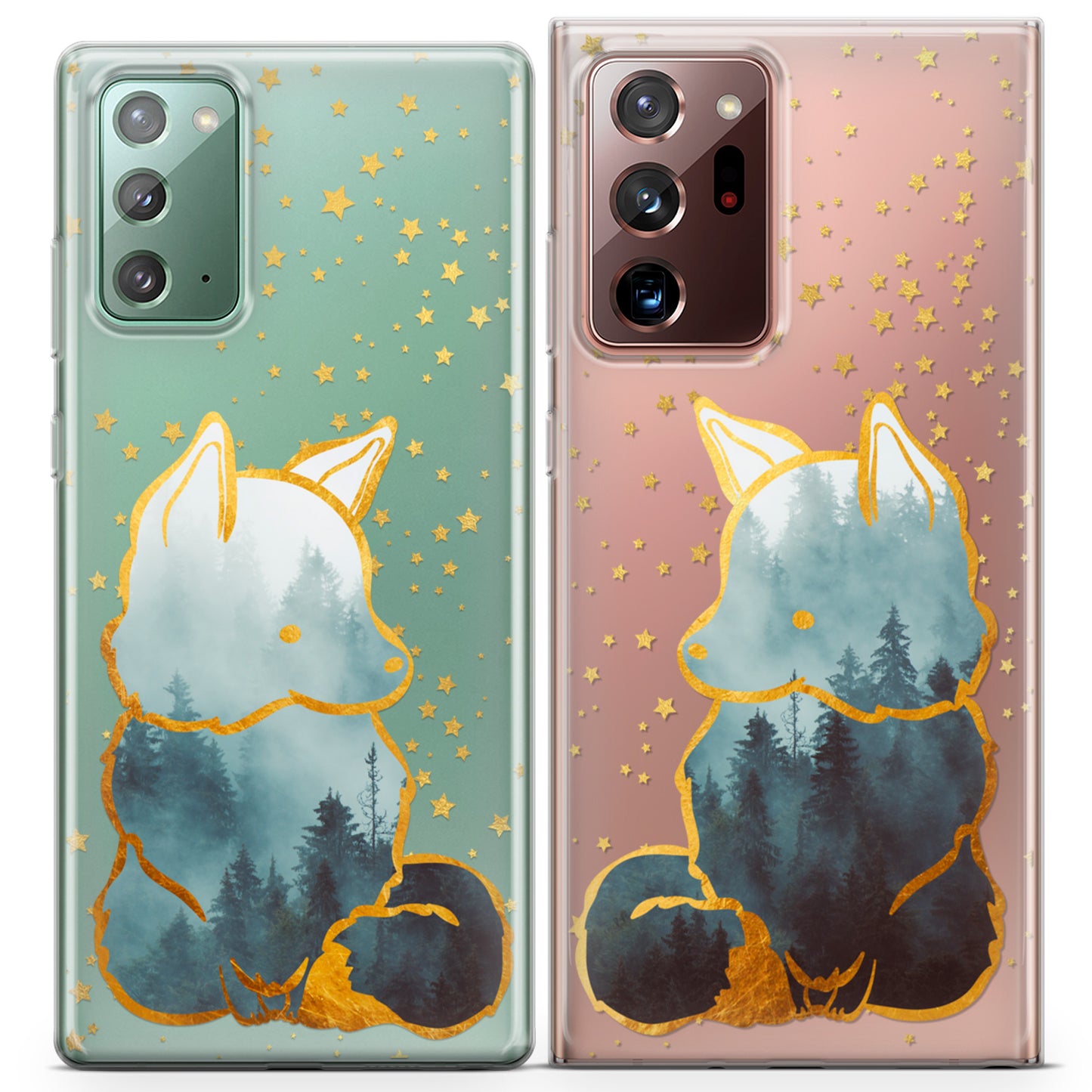 Cavka iPhone Couple Cases Forest Foxes