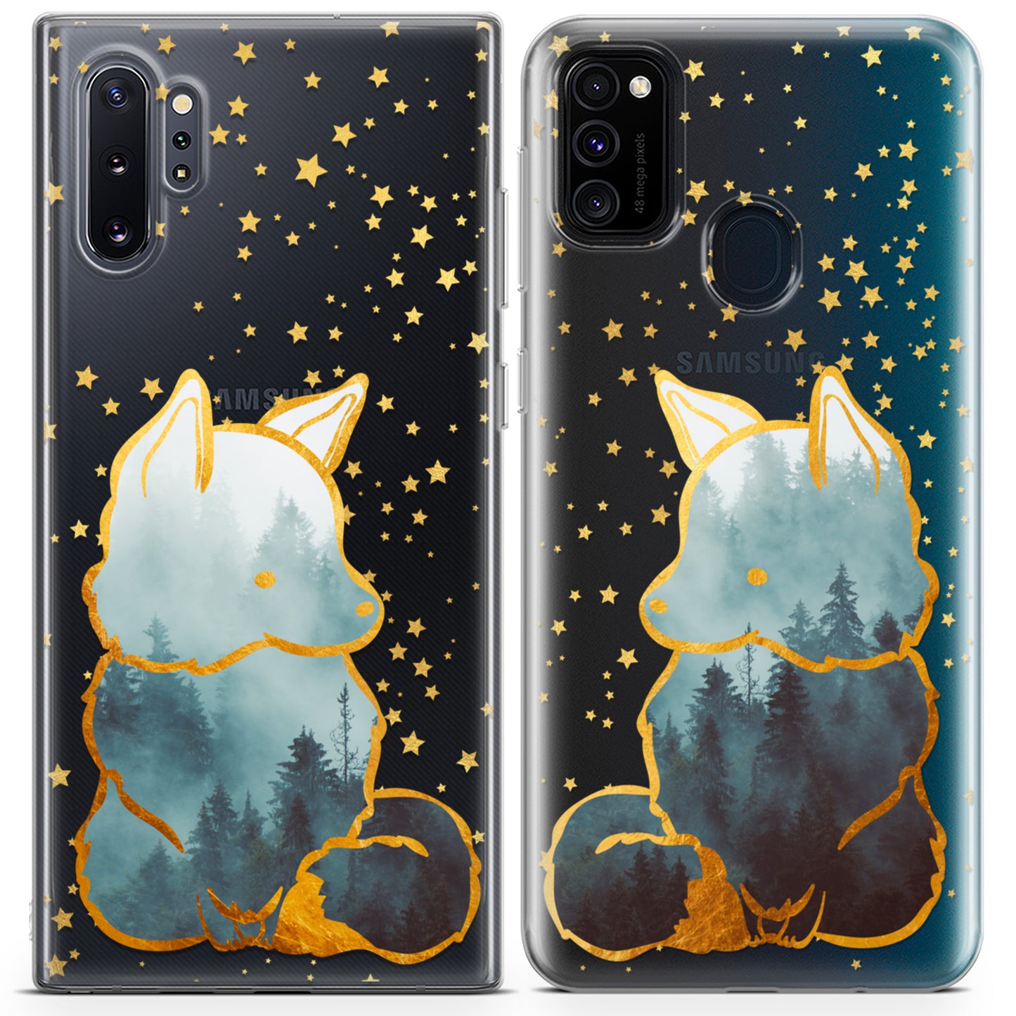 Cavka iPhone Couple Cases Forest Foxes