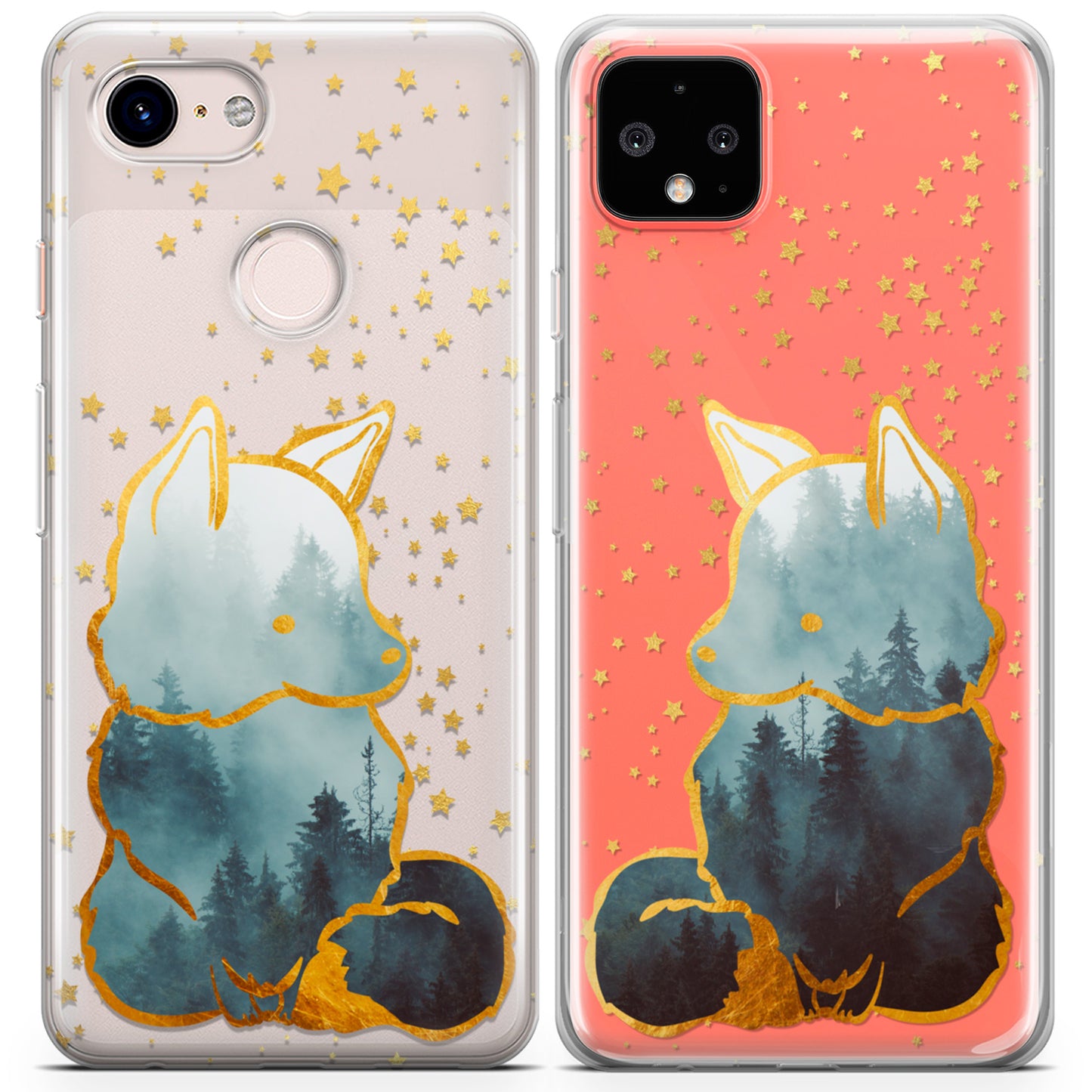 Cavka iPhone Couple Cases Forest Foxes