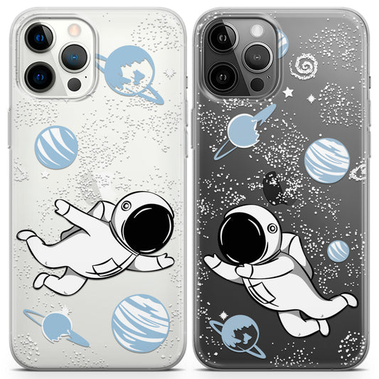 Cavka iPhone Couple Cases Cute Astronauts