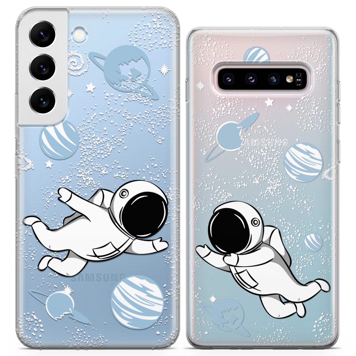 Cavka iPhone Couple Cases Cute Astronauts