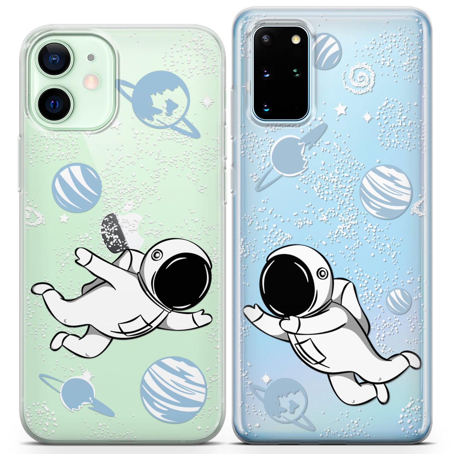 Cavka iPhone Couple Cases Cute Astronauts