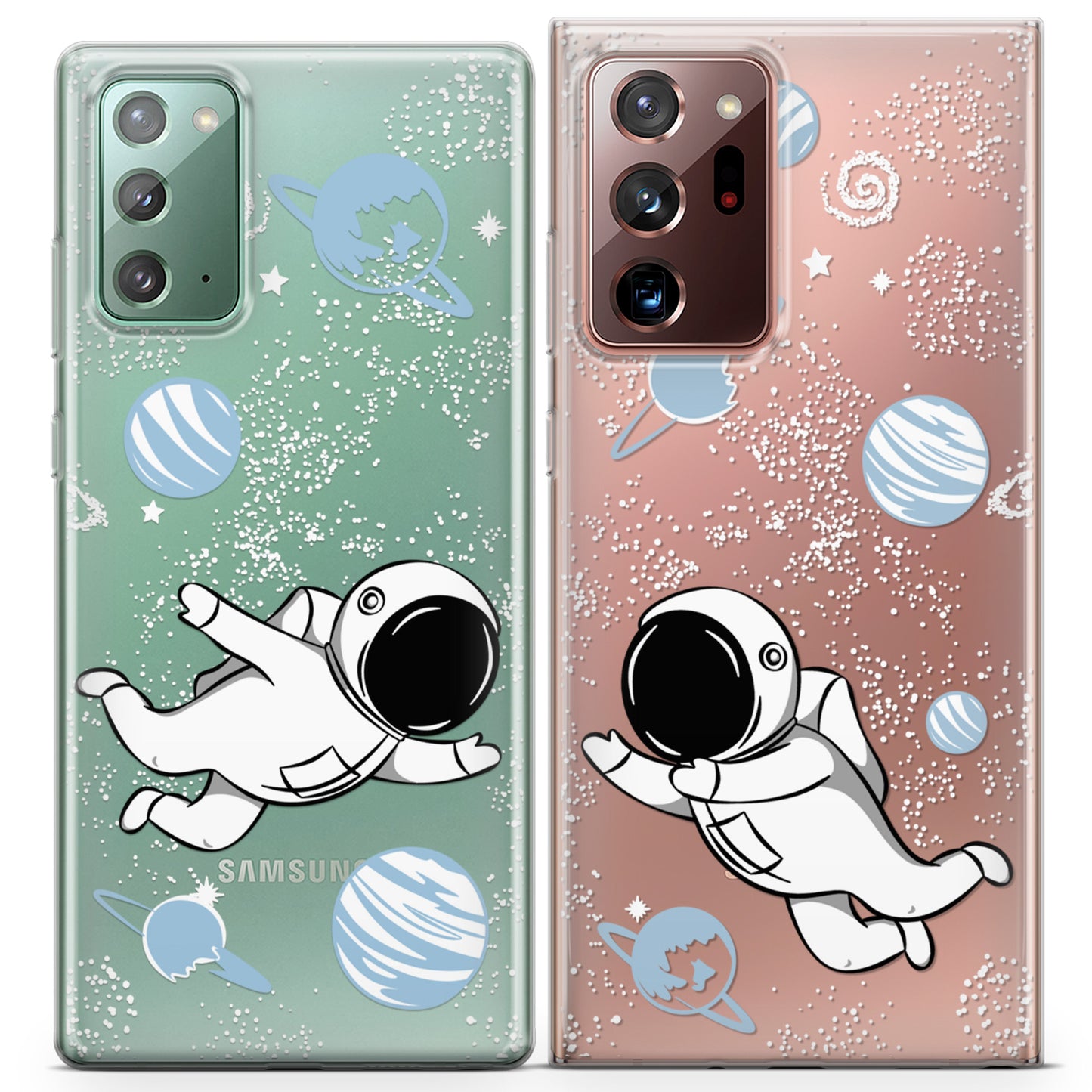 Cavka iPhone Couple Cases Cute Astronauts