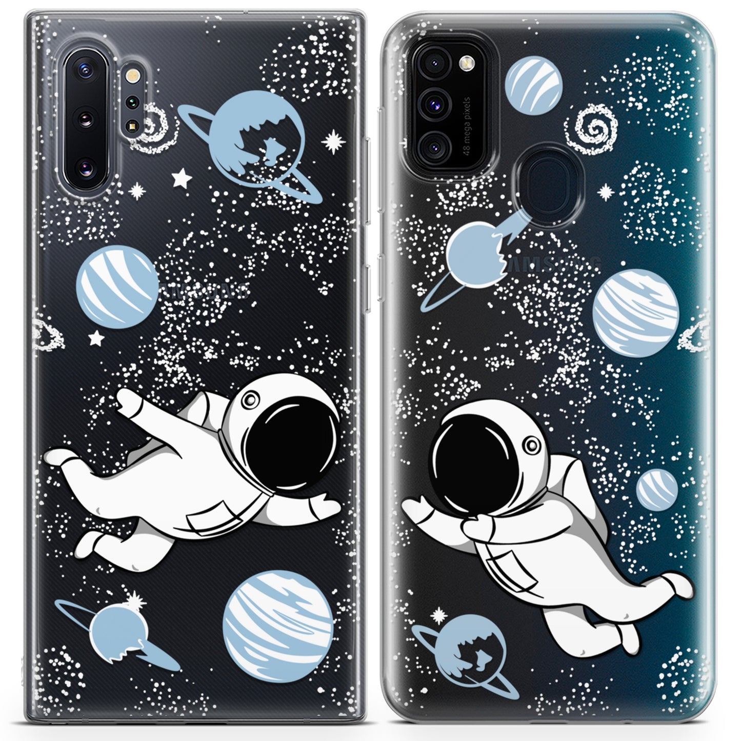 Cavka iPhone Couple Cases Cute Astronauts