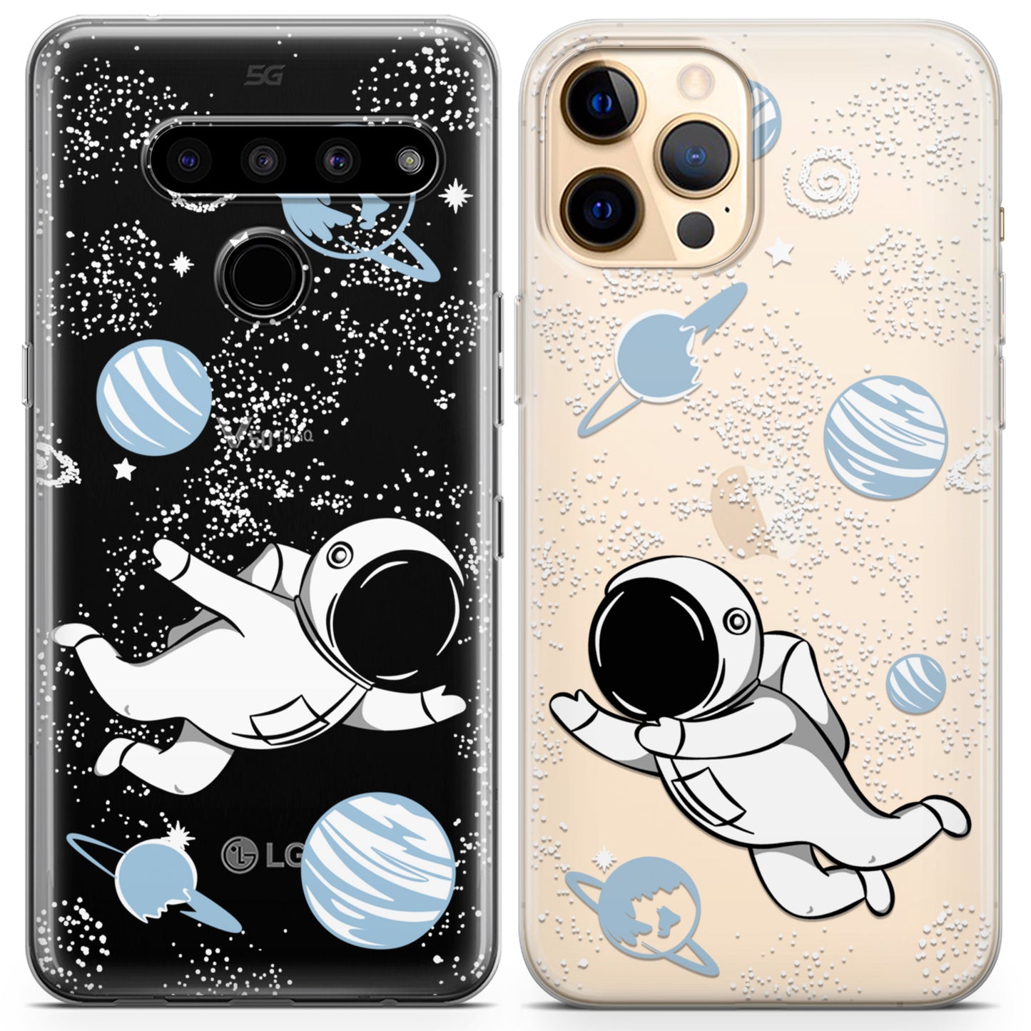 Cavka iPhone Couple Cases Cute Astronauts