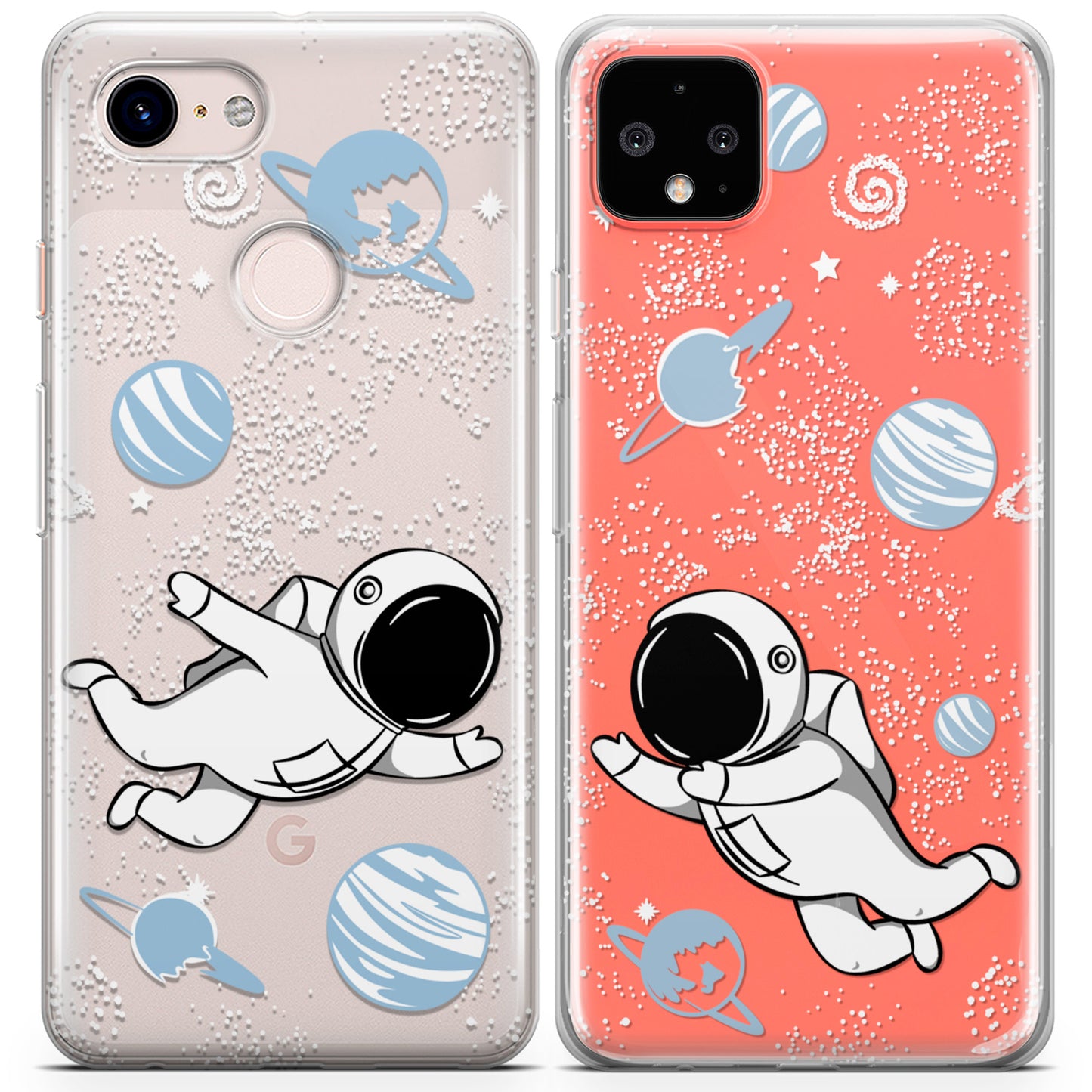 Cavka iPhone Couple Cases Cute Astronauts