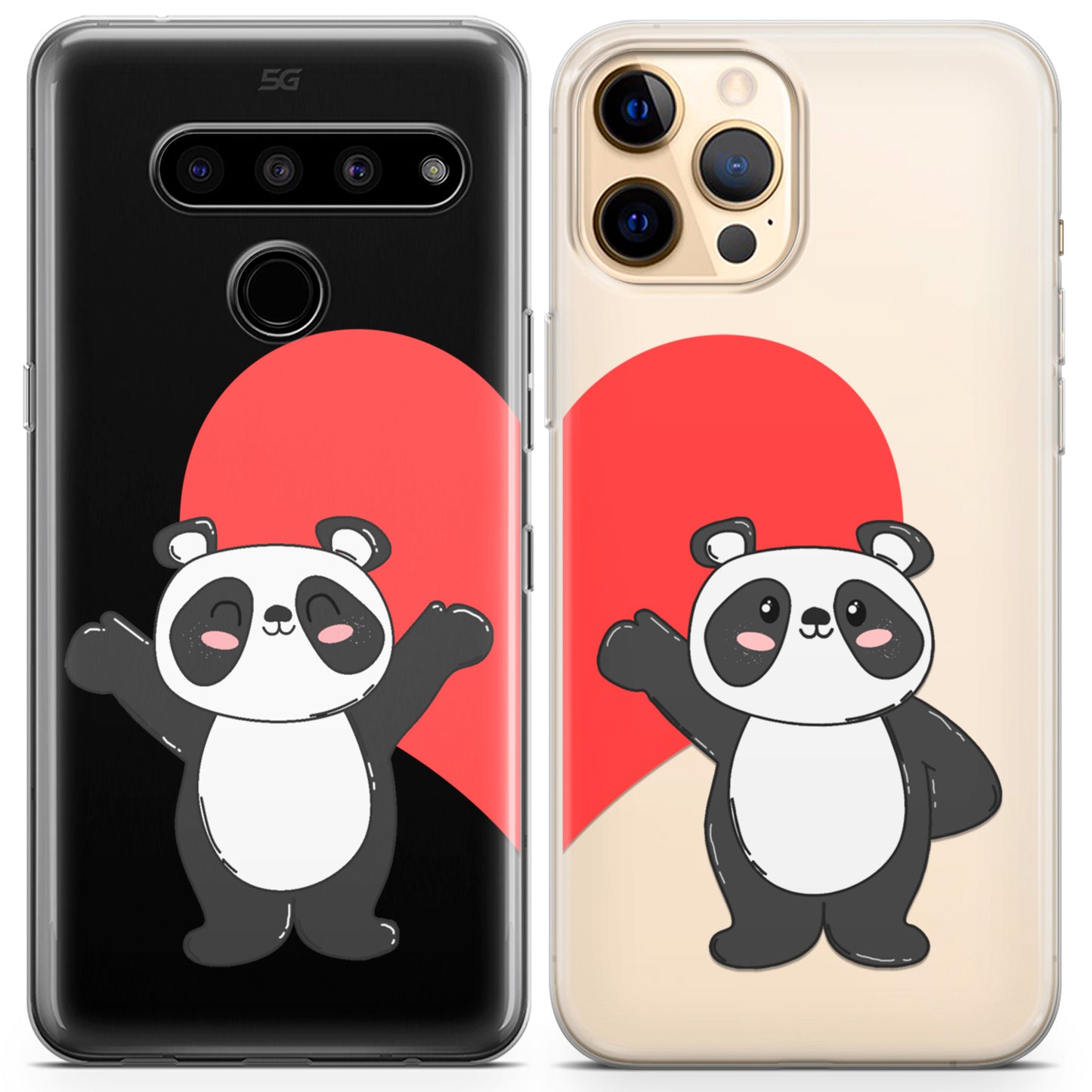 Cavka iPhone Couple Cases Lovely Pandas