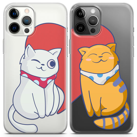 Cavka iPhone Couple Cases Adorable Cats