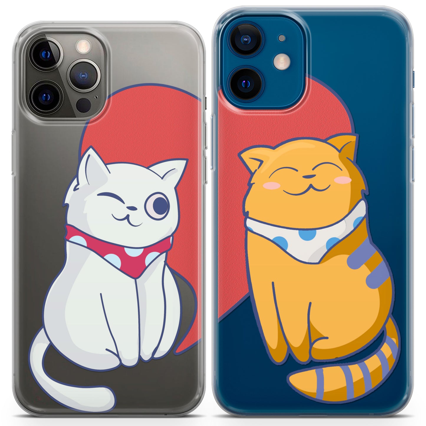 Cavka iPhone Couple Cases Adorable Cats