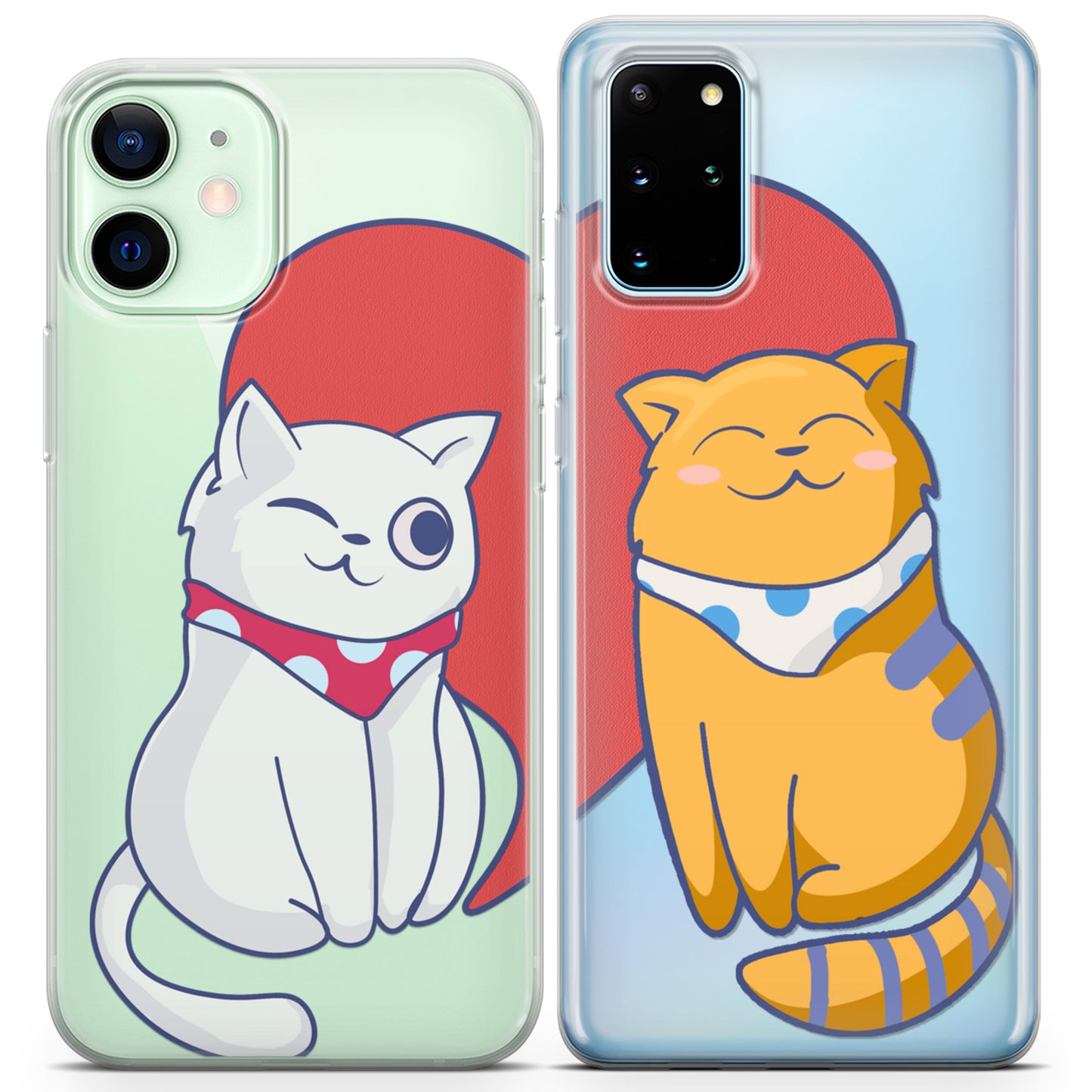 Cavka iPhone Couple Cases Adorable Cats