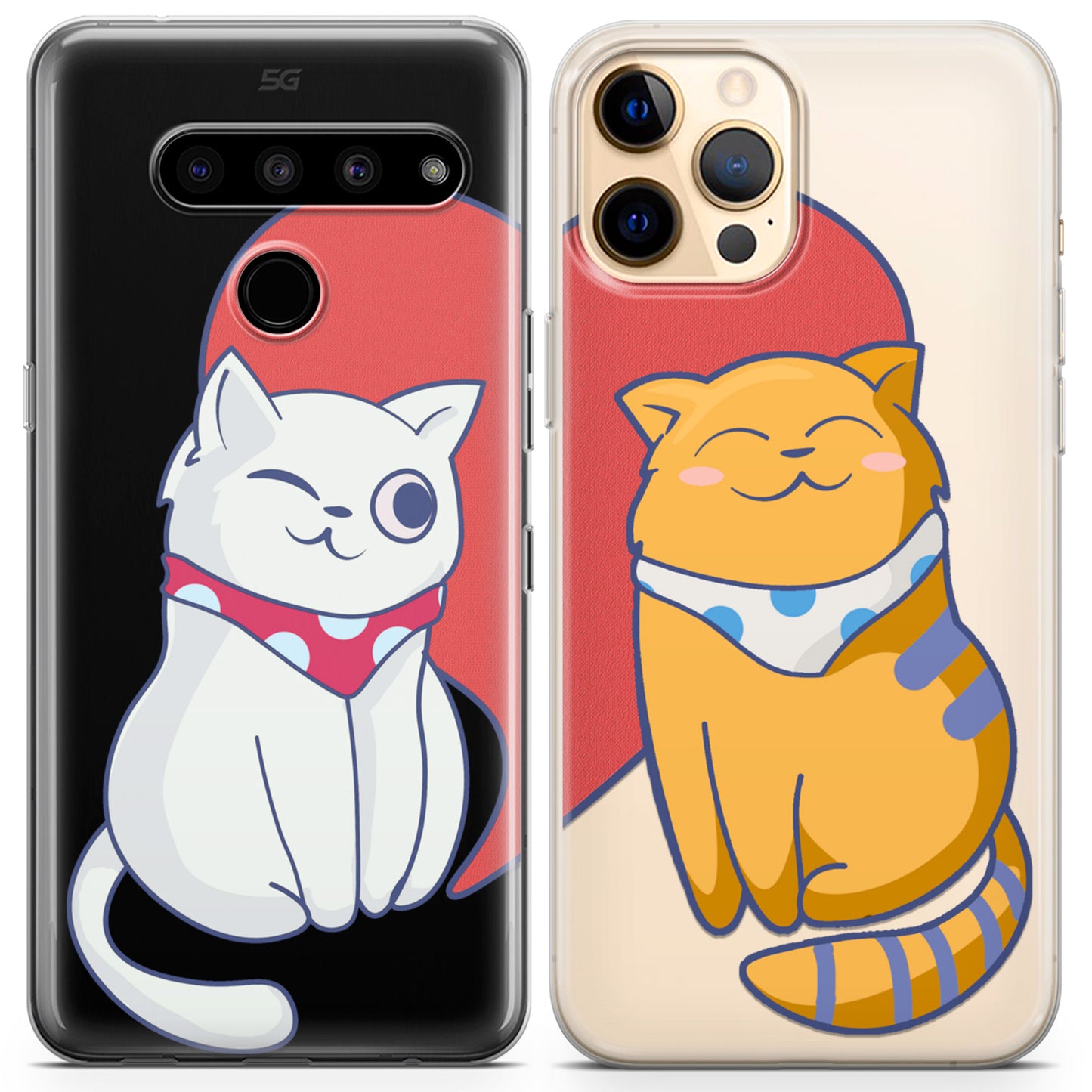 Cavka iPhone Couple Cases Adorable Cats