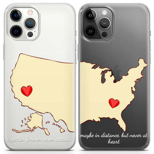 Cavka iPhone Couple Cases Distance Love