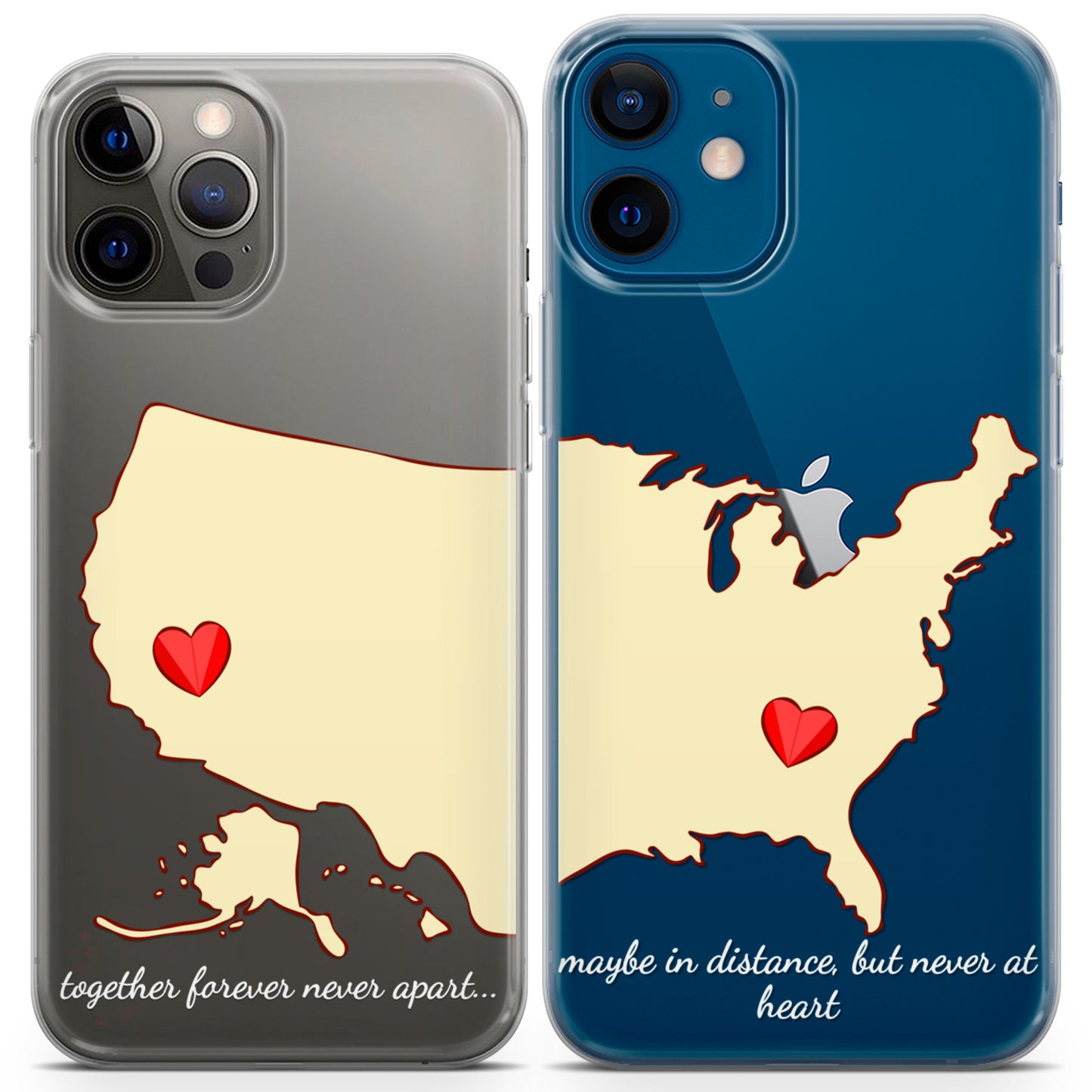 Cavka iPhone Couple Cases Distance Love