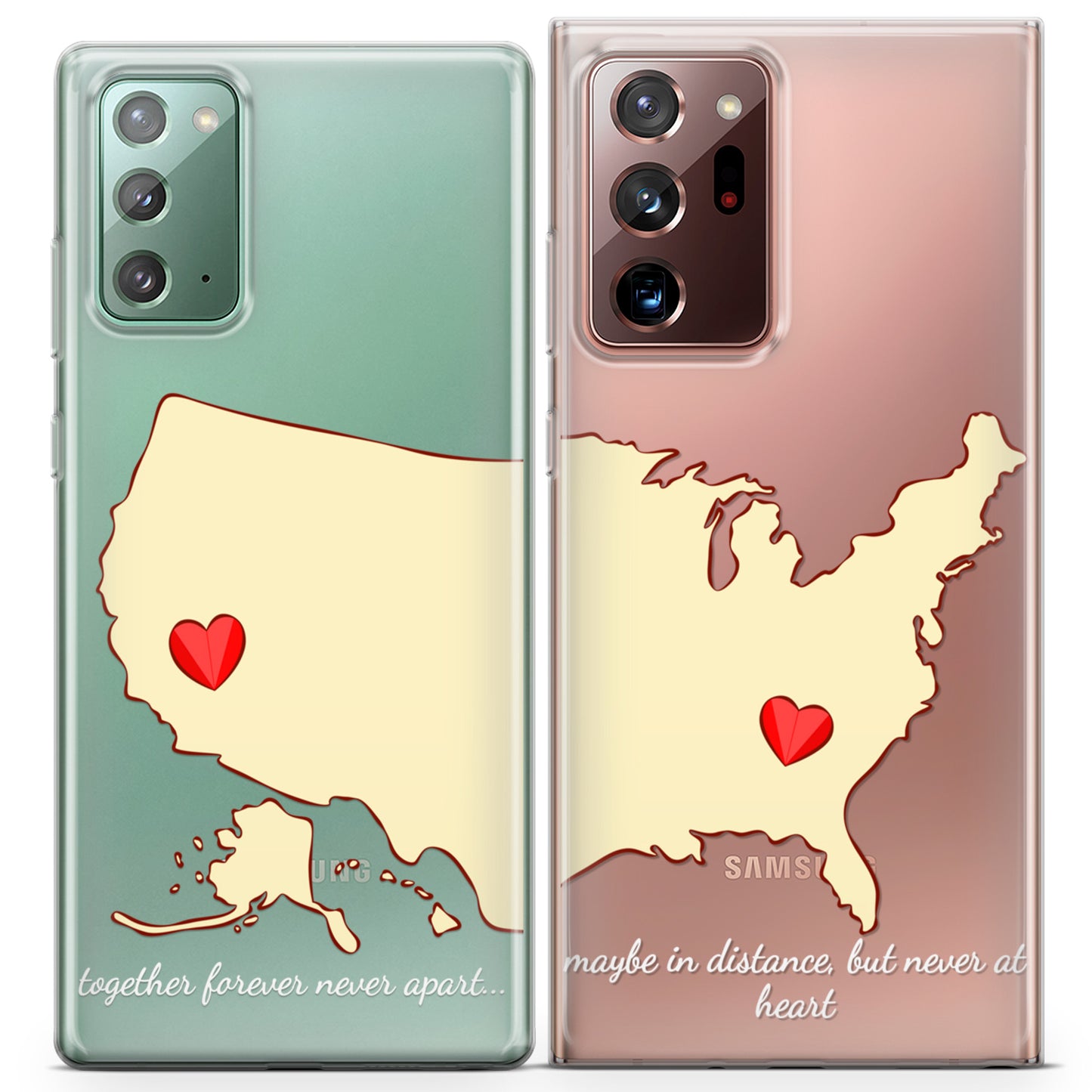 Cavka iPhone Couple Cases Distance Love