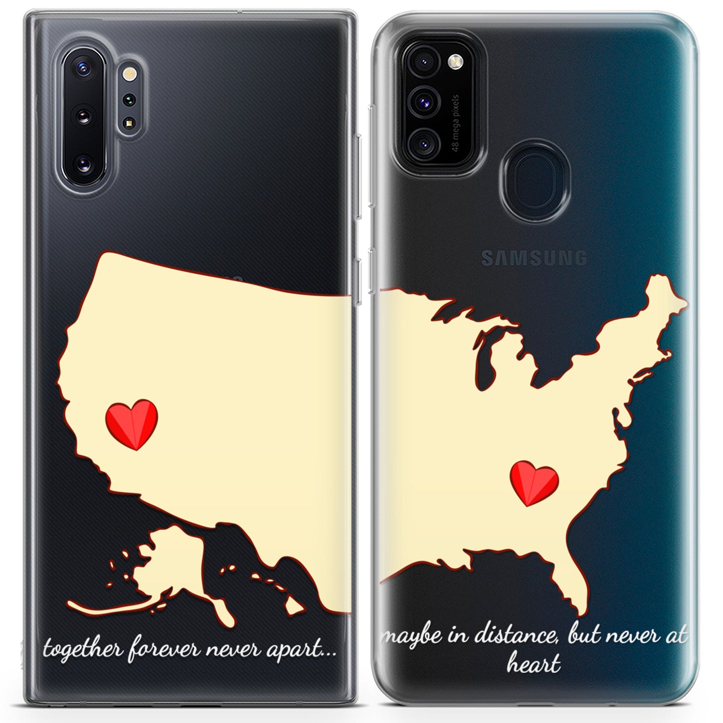 Cavka iPhone Couple Cases Distance Love