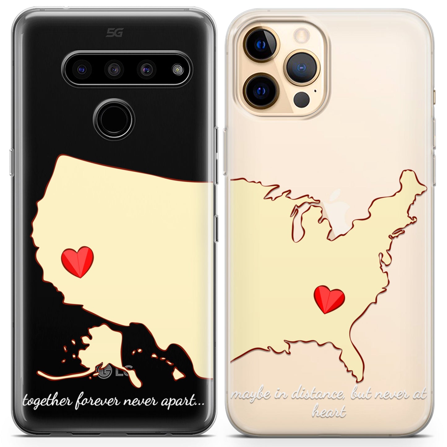 Cavka iPhone Couple Cases Distance Love