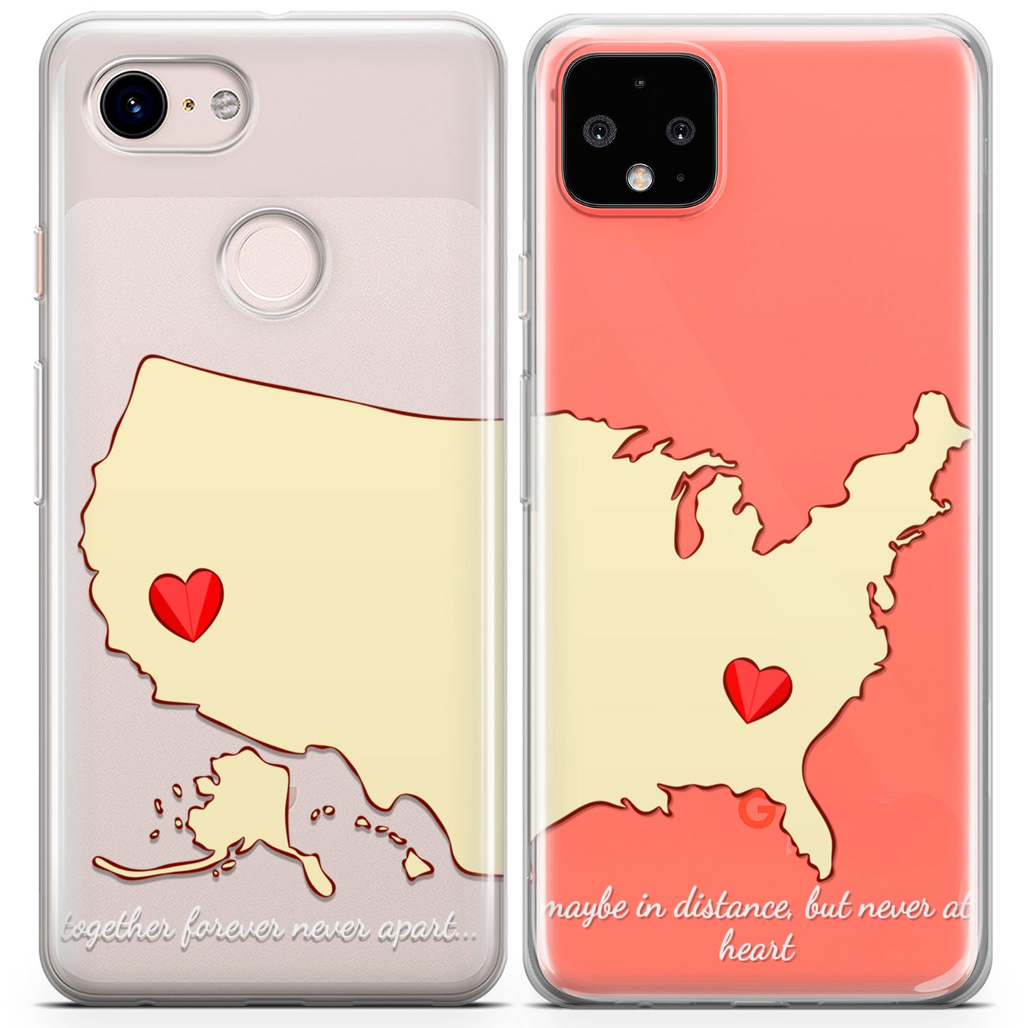 Cavka iPhone Couple Cases Distance Love